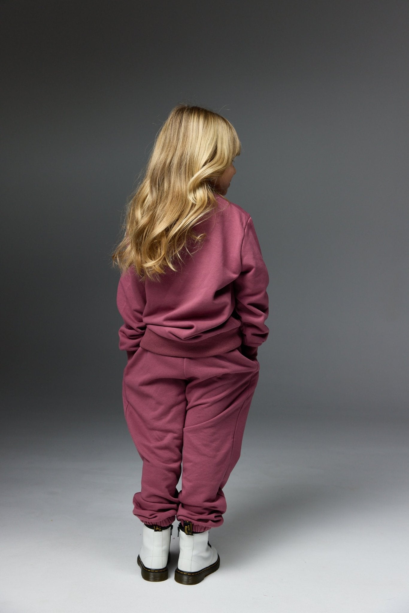 סוויטשרט אייקון סגול חציל - Hipster