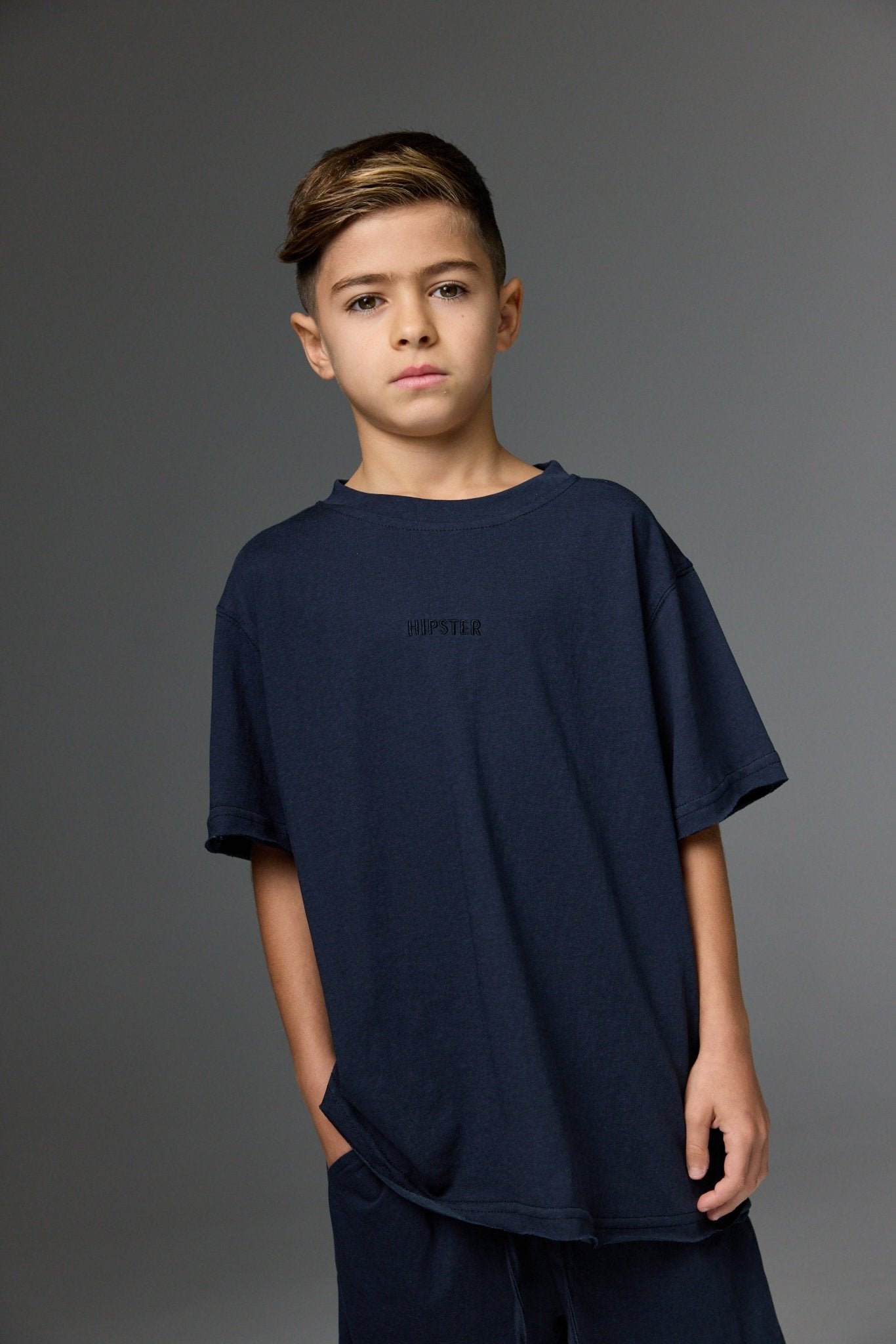 טישרט סופט כחול נייבי - Hipster