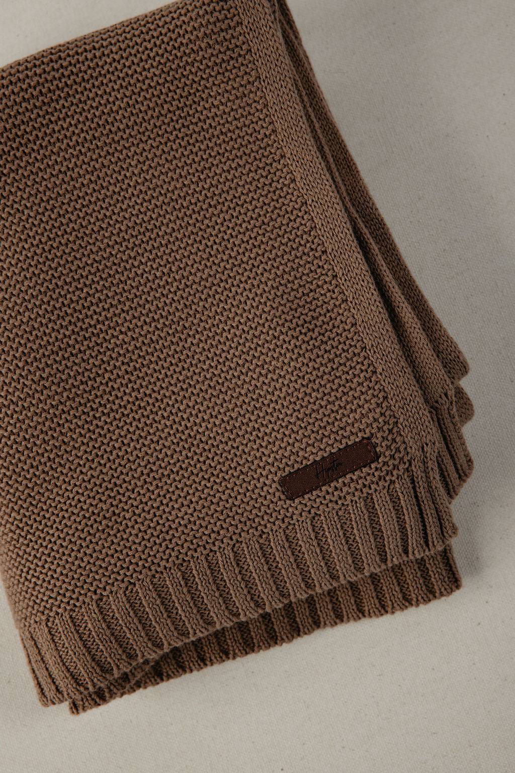 שמיכה סרוגה כאמל - Hipster