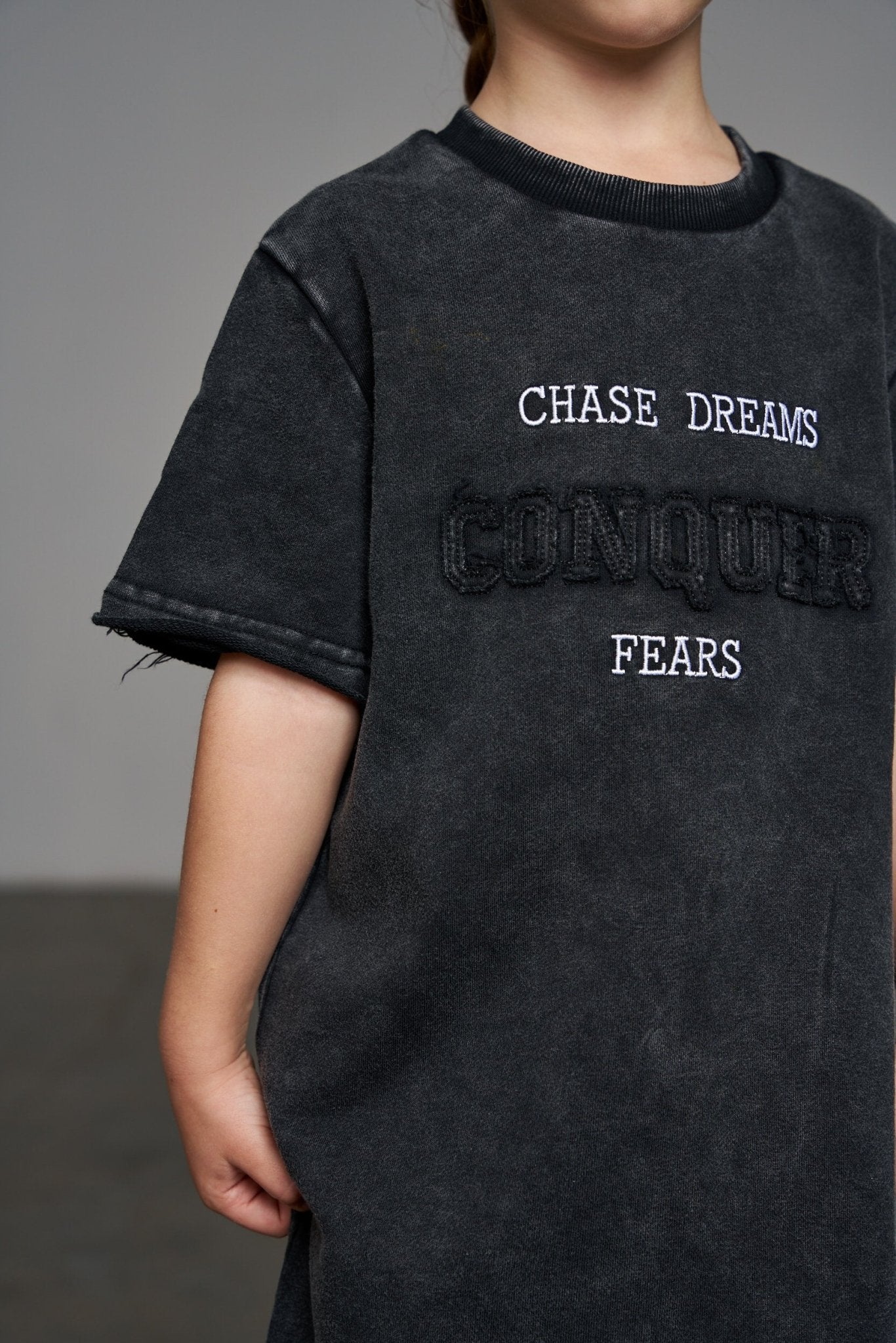 שמלת ווש אפורה - Hipster