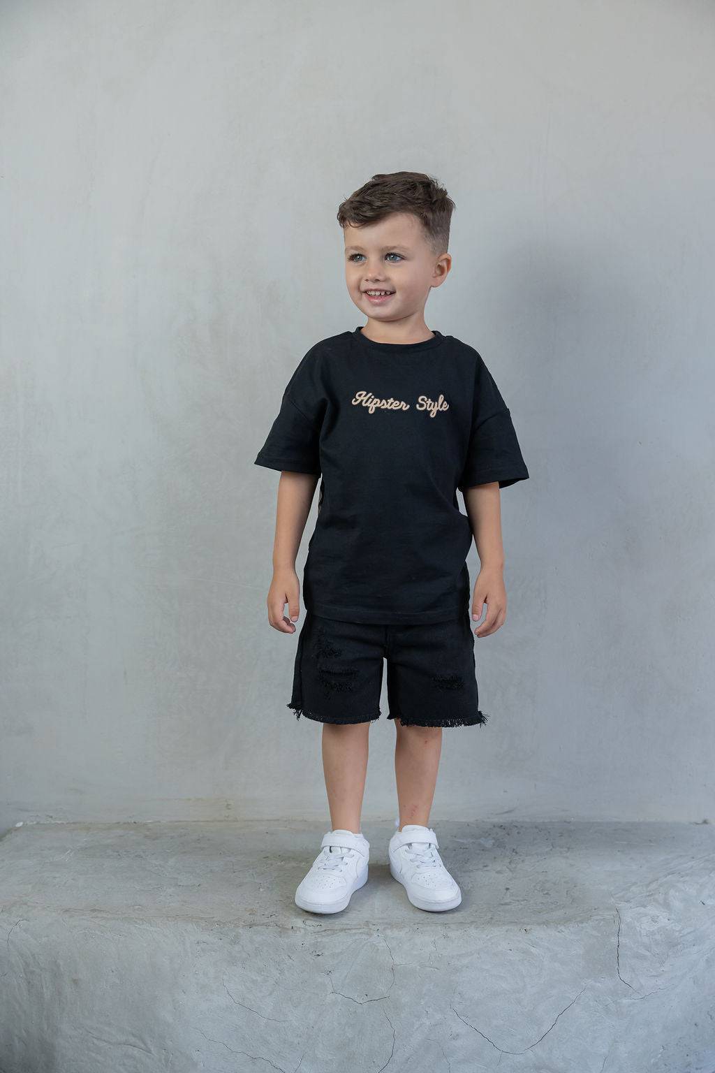 שחורה Focus טישירט - Hipster