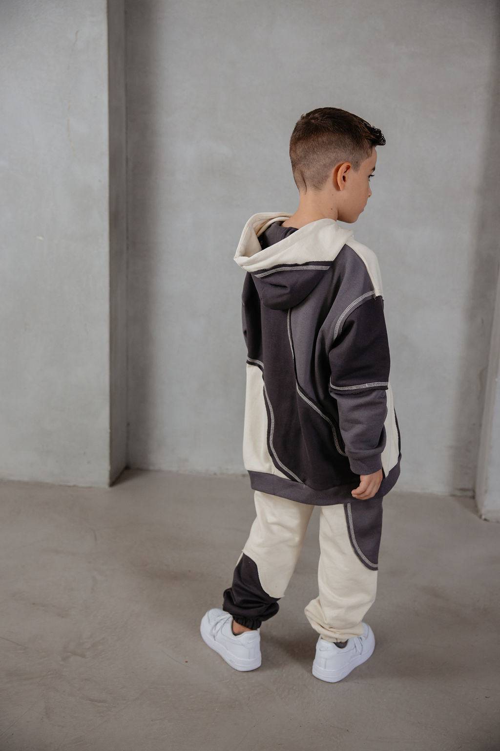 קפוצון ניק משולב אפור - Hipster