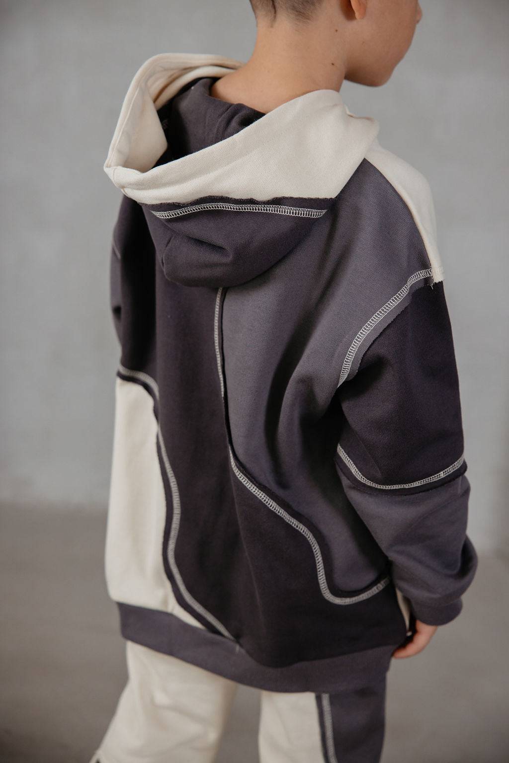 קפוצון ניק משולב אפור - Hipster