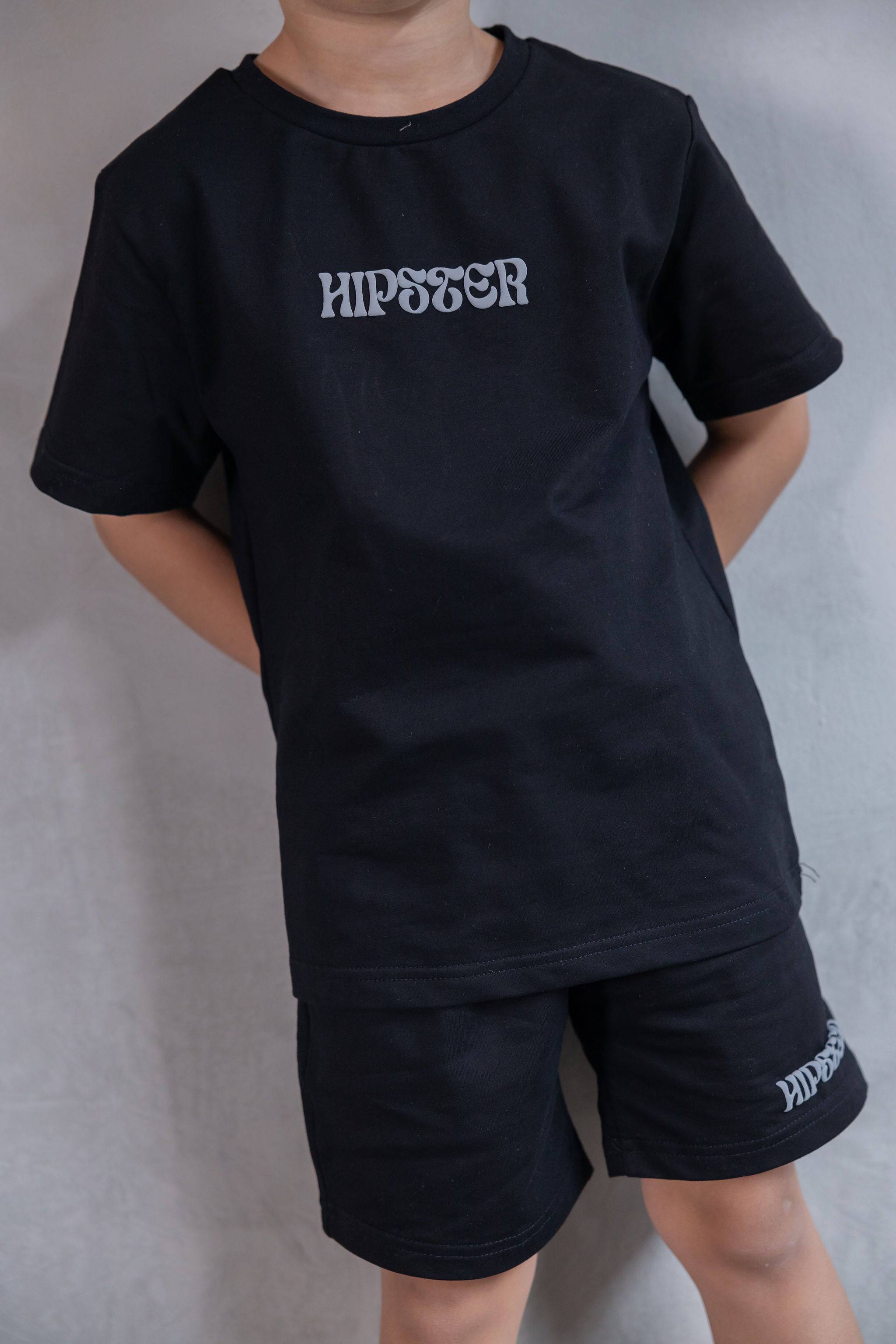 חליפת פוף סטייל שחורה - Hipster