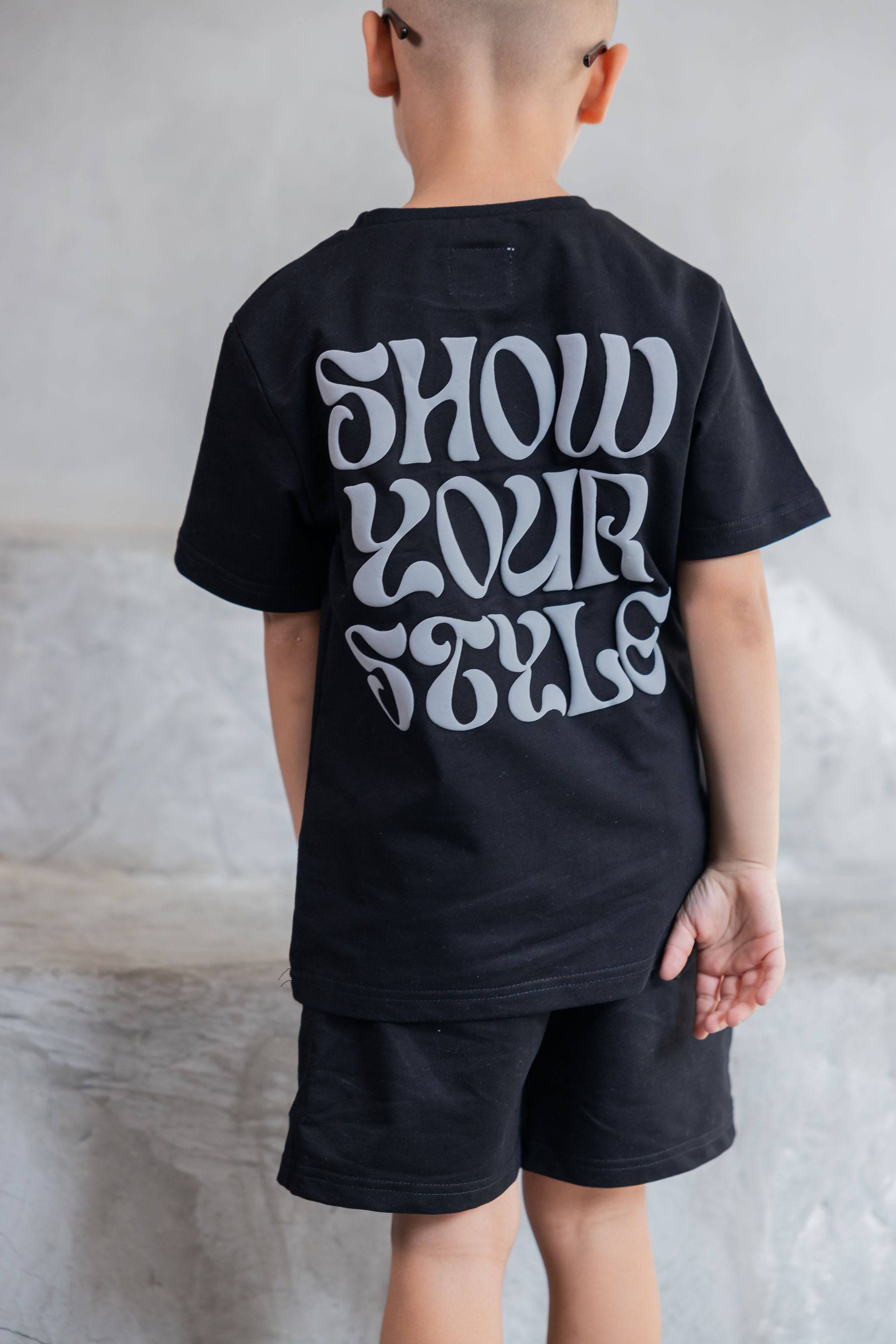 חליפת פוף סטייל שחורה - Hipster