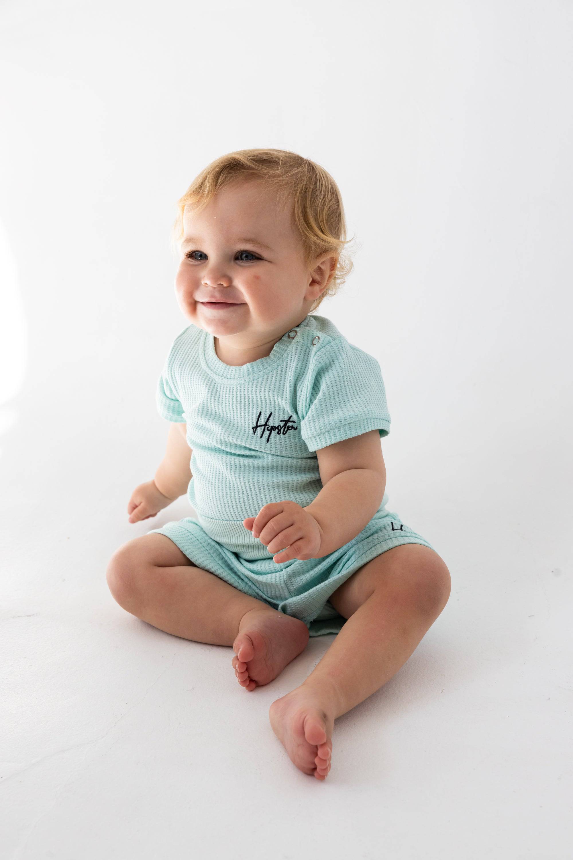 מכנס וופל תכלת - Hipster