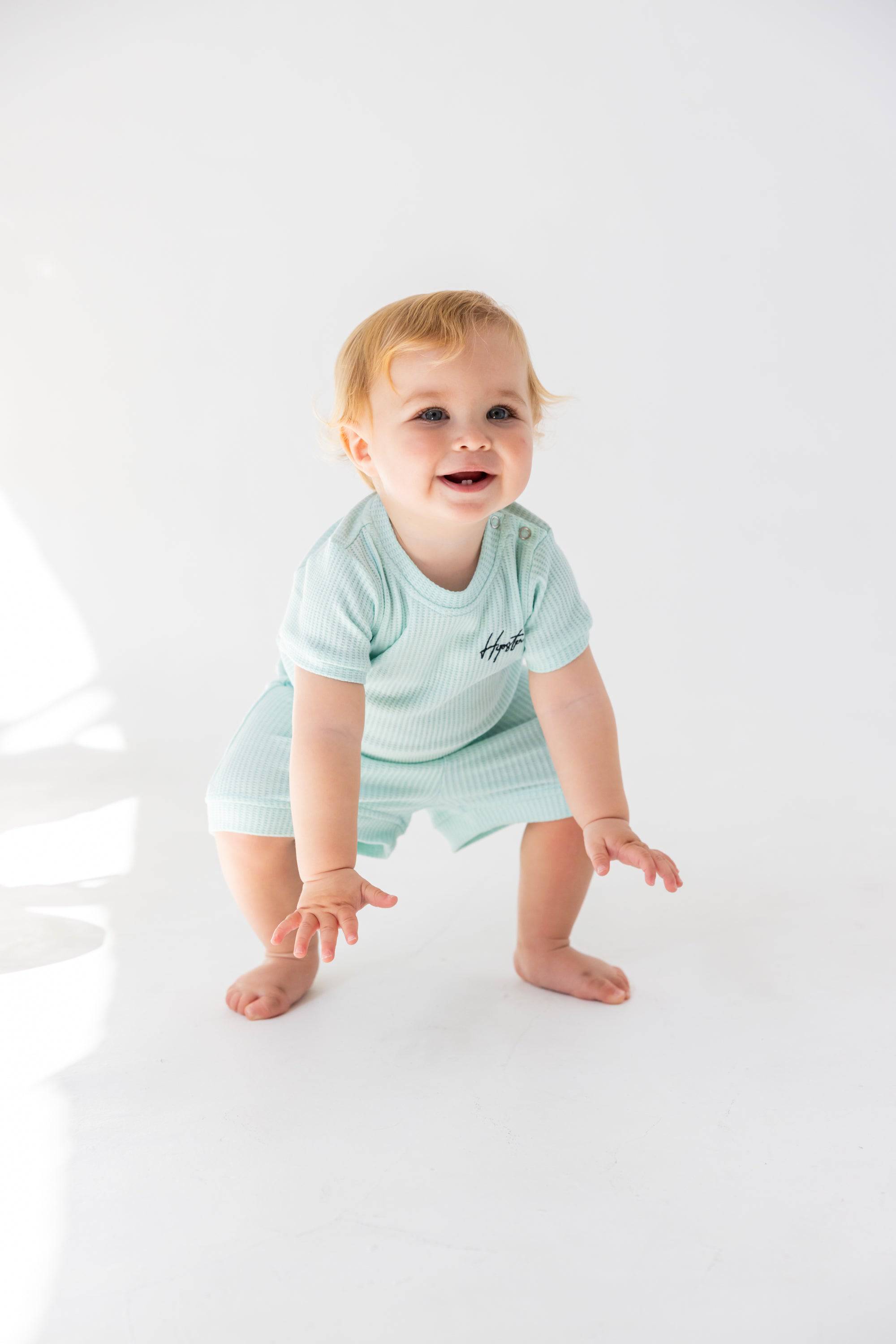 מכנס וופל תכלת - Hipster