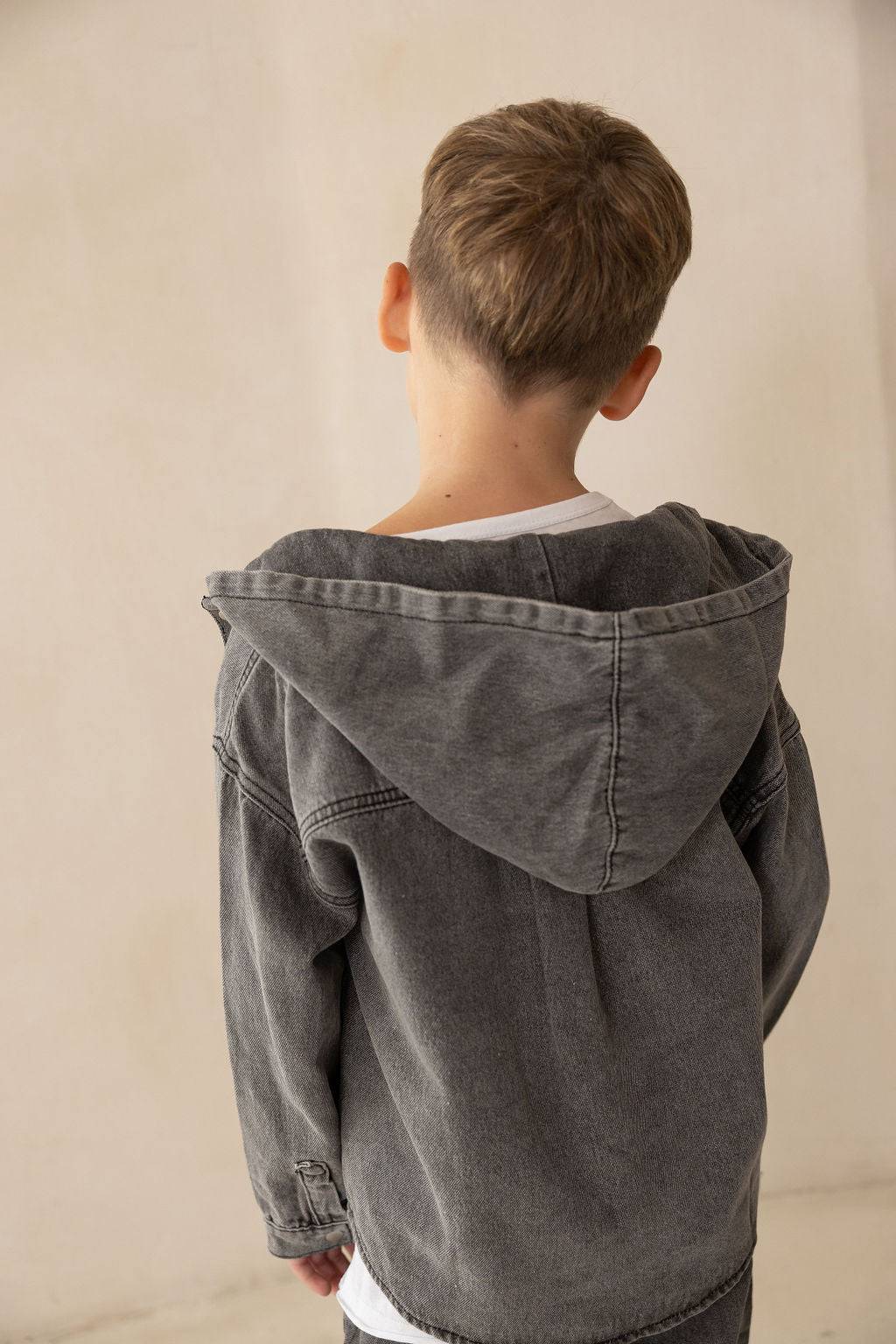 ג'קט ג'ינס אפור ווש - Hipster