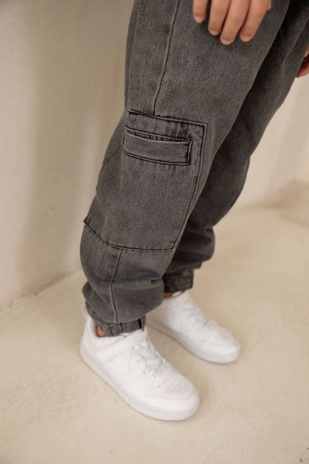 דגמח ג'ינס אפור ווש - Hipster