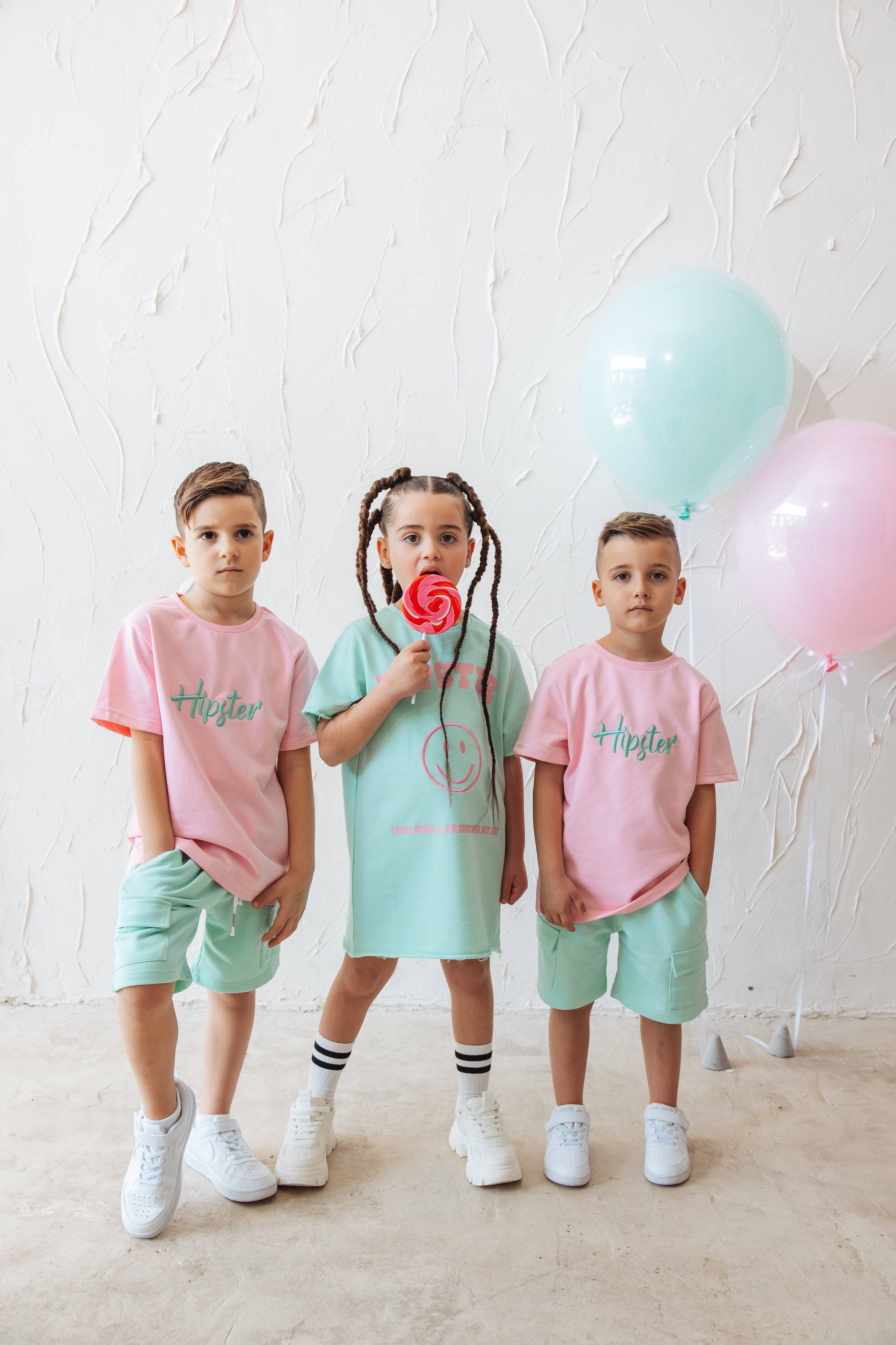 ירוקה Smile שמלת - Hipster