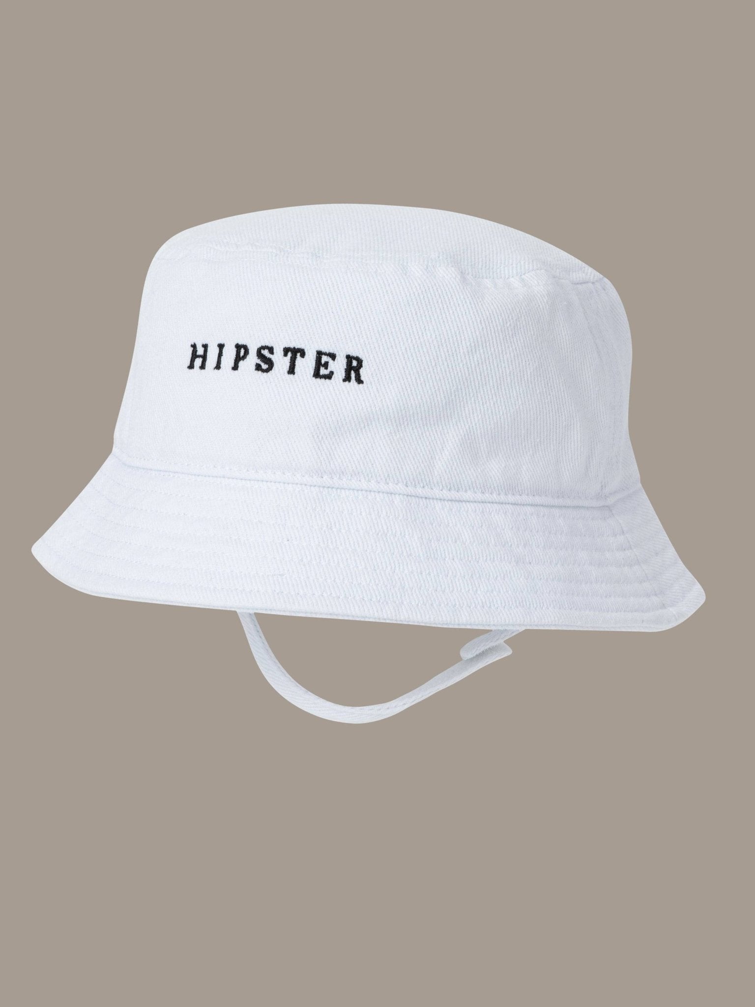 כובע באקט לבן - Hipster