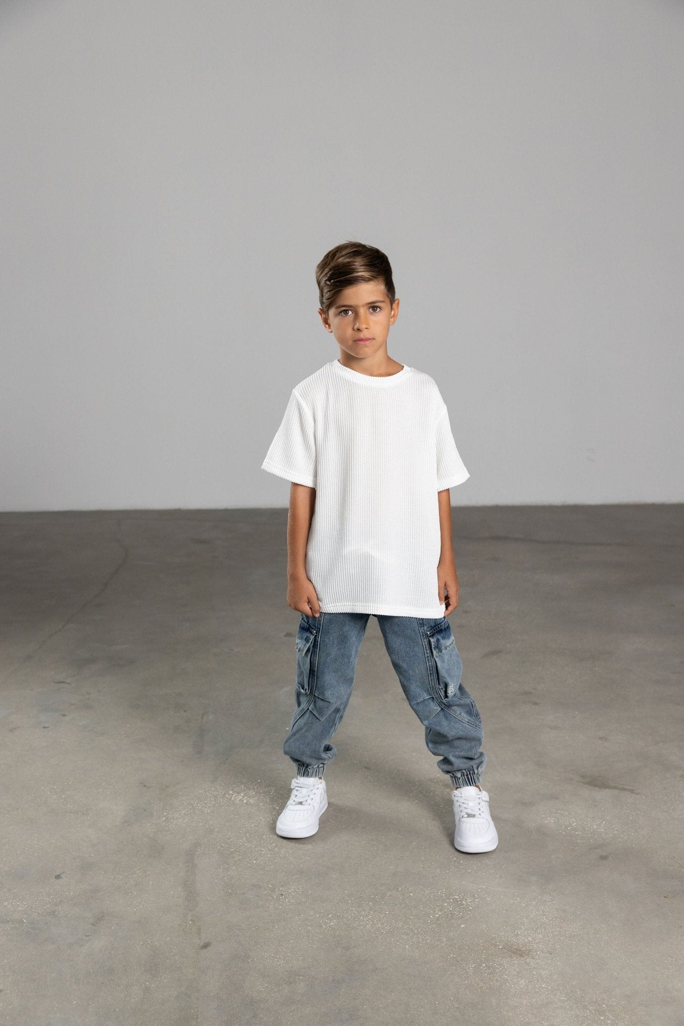 חולצת דניס לבנה - Hipster