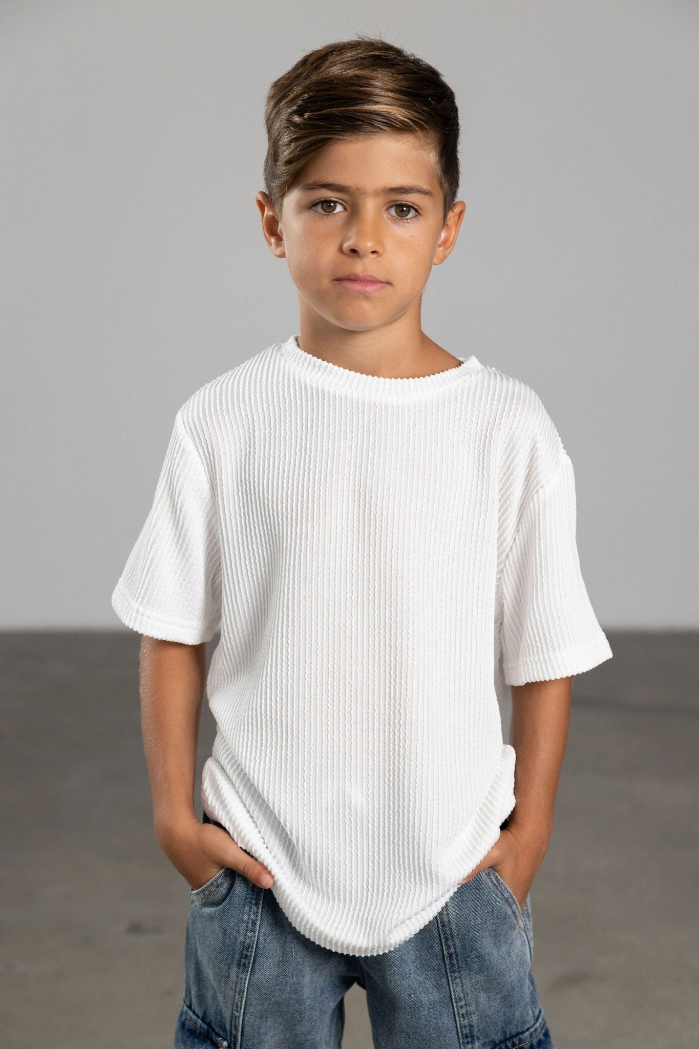 חולצת דניס לבנה - Hipster