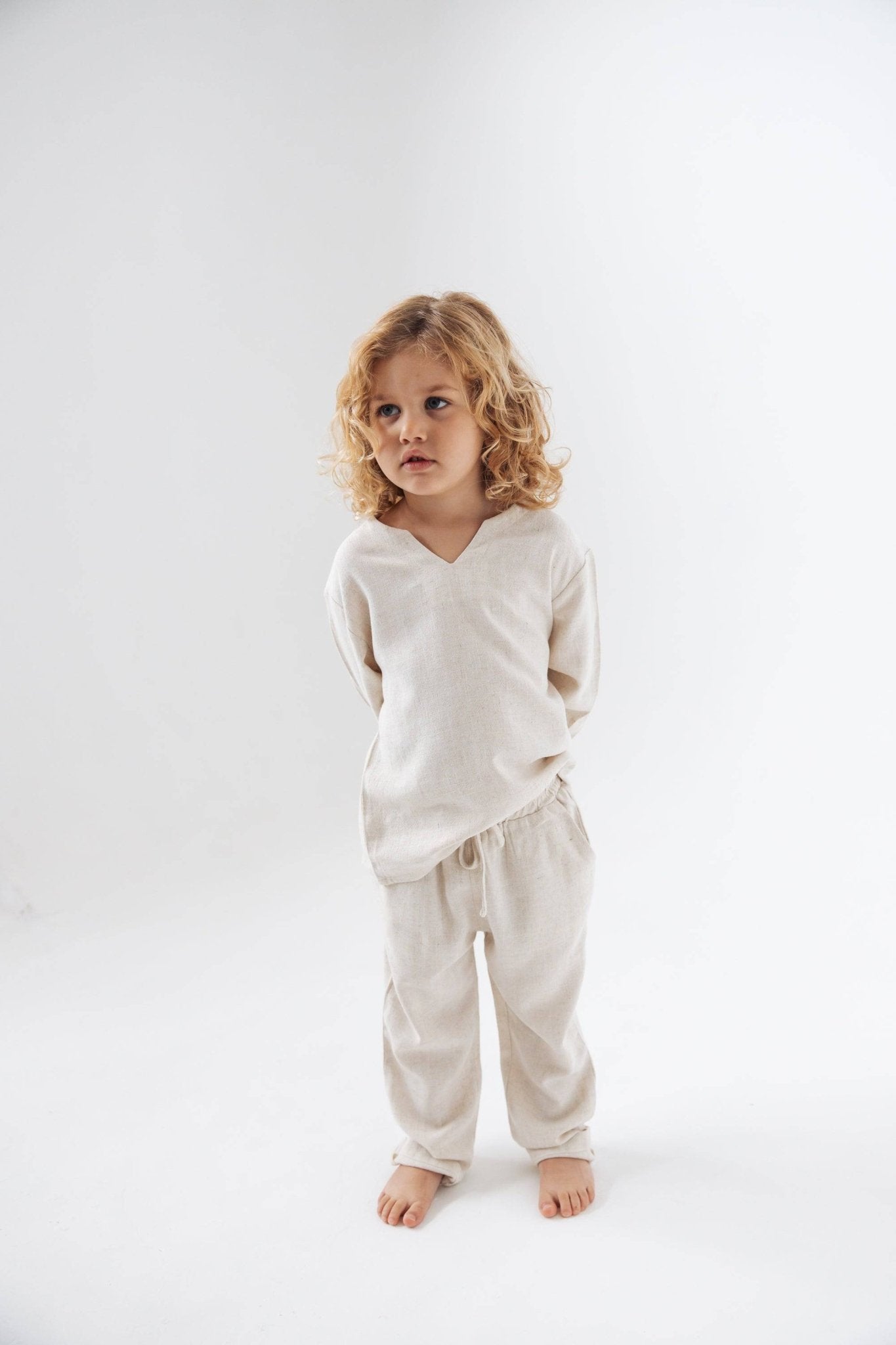 חולצת פשתן אבן - Hipster