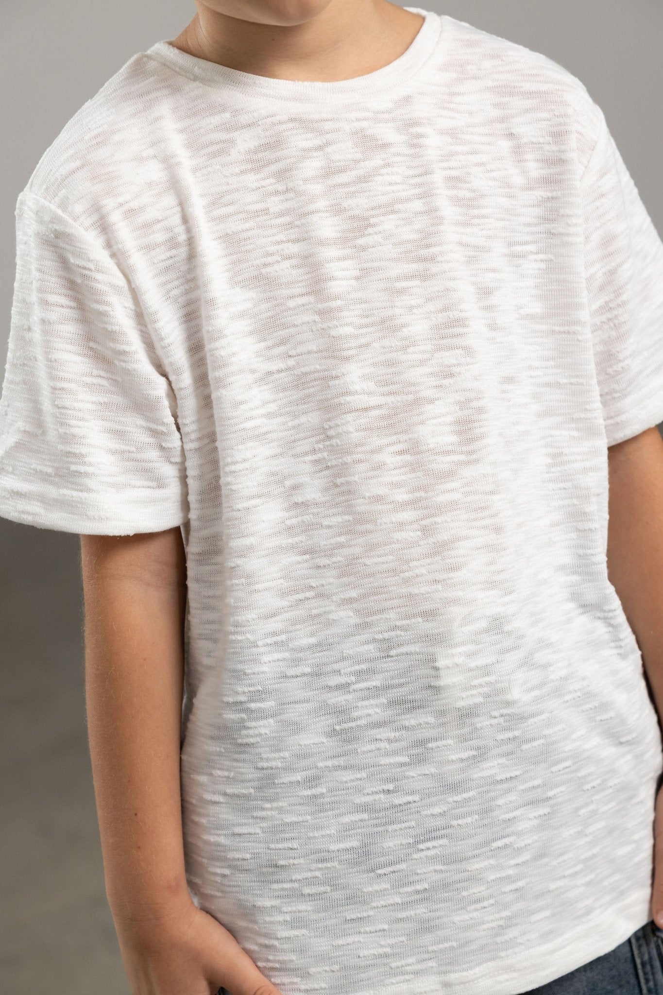 חולצת מתאו לבנה - Hipster