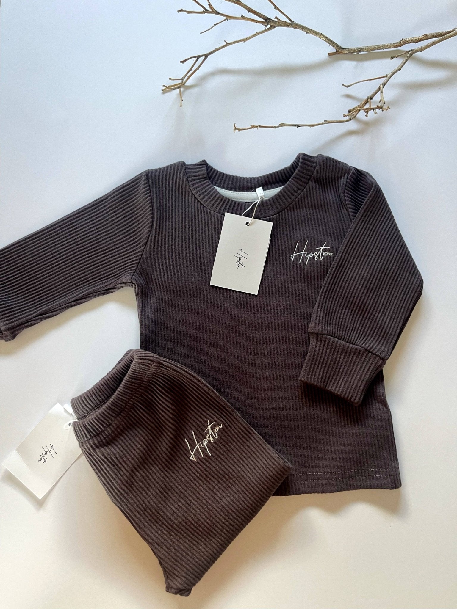 חולצת ריב אפורה - Hipster