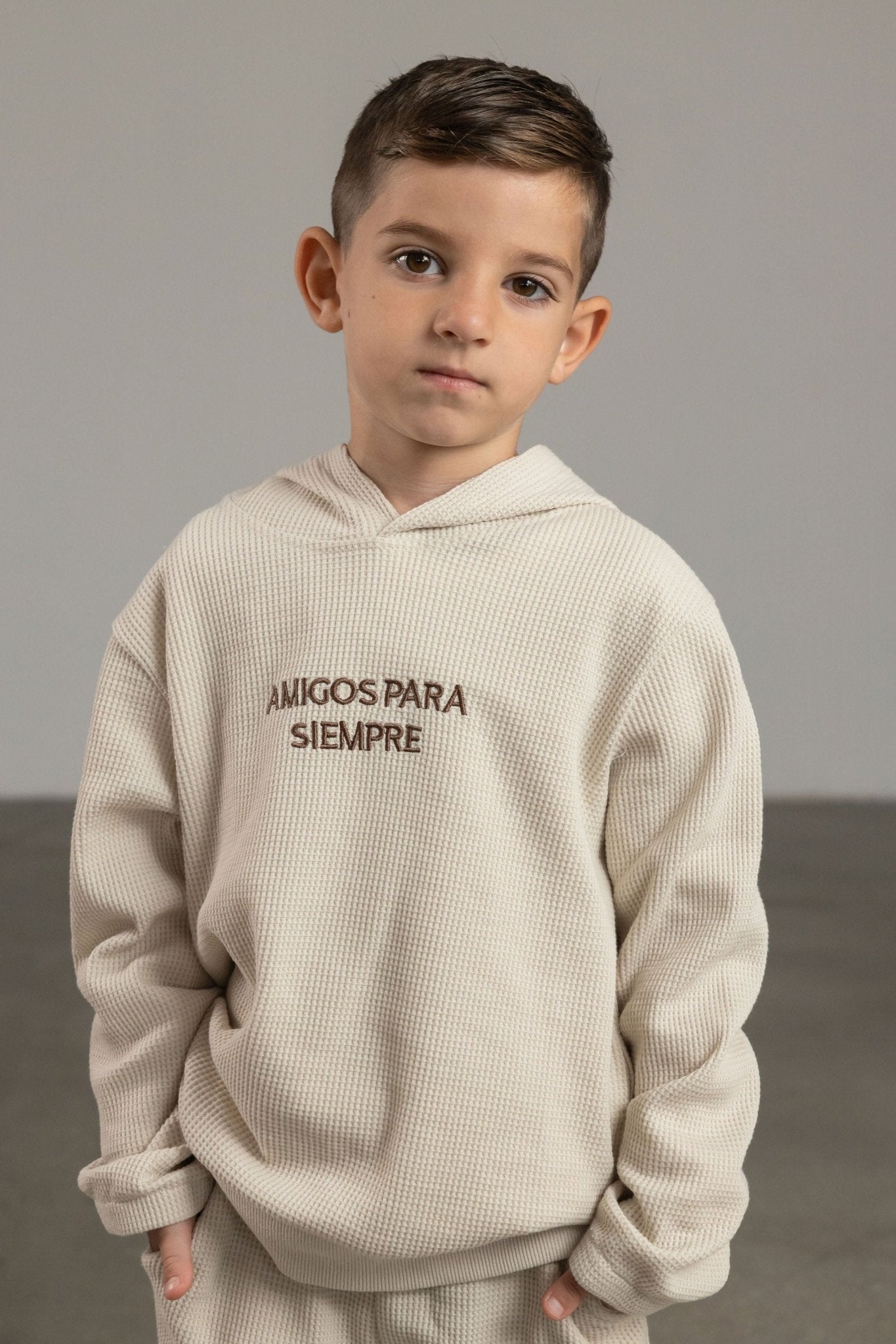 חולצת וופל AMIGOS בז - Hipster