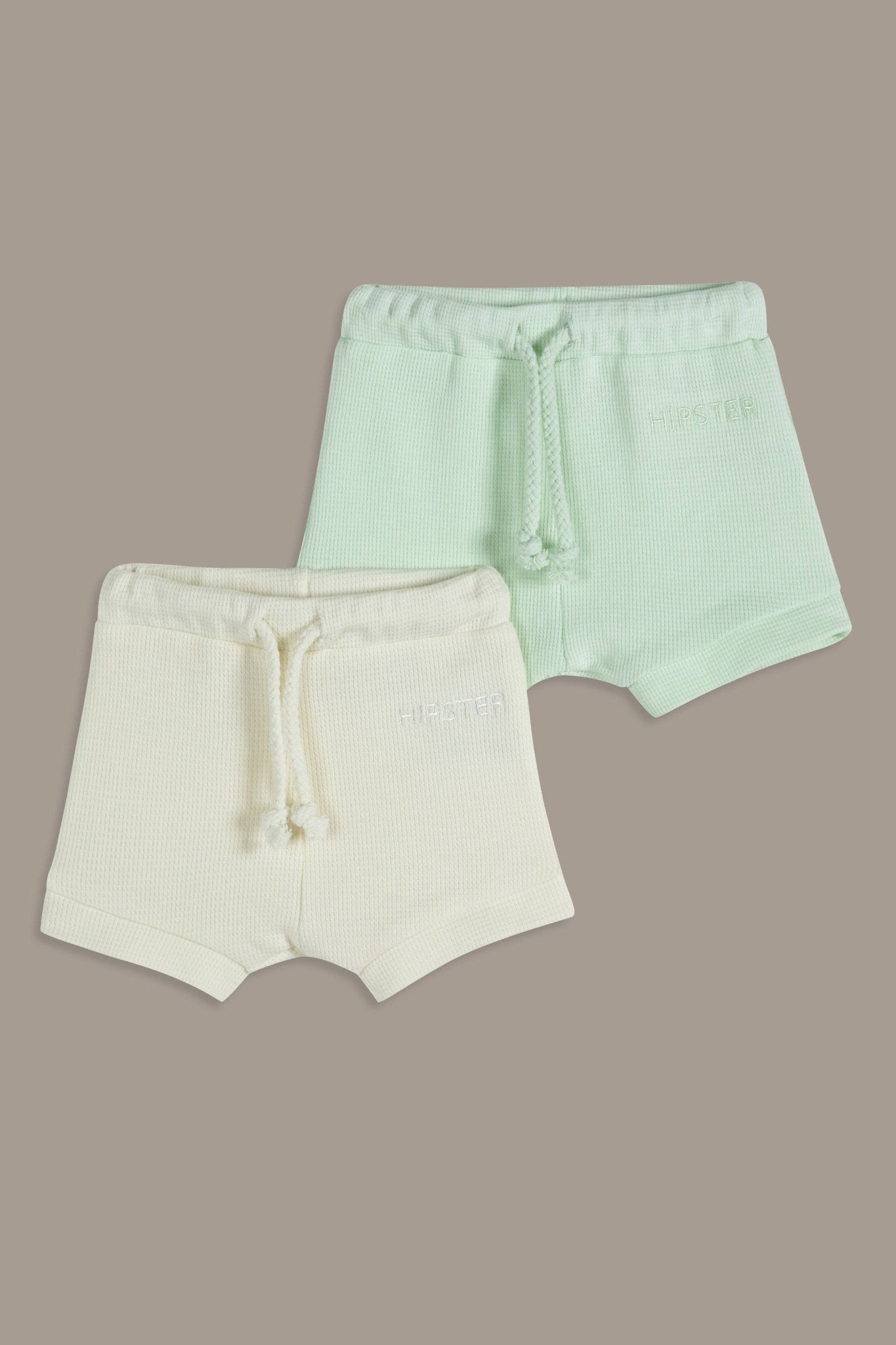 זוג מכנסיים קצרים וופל מנטה - Hipster