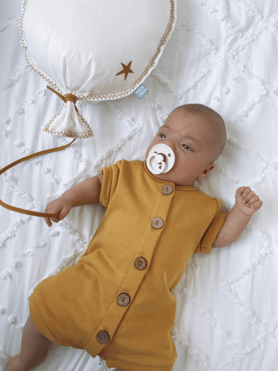 אוברול כפתורים חרדל - Hipster