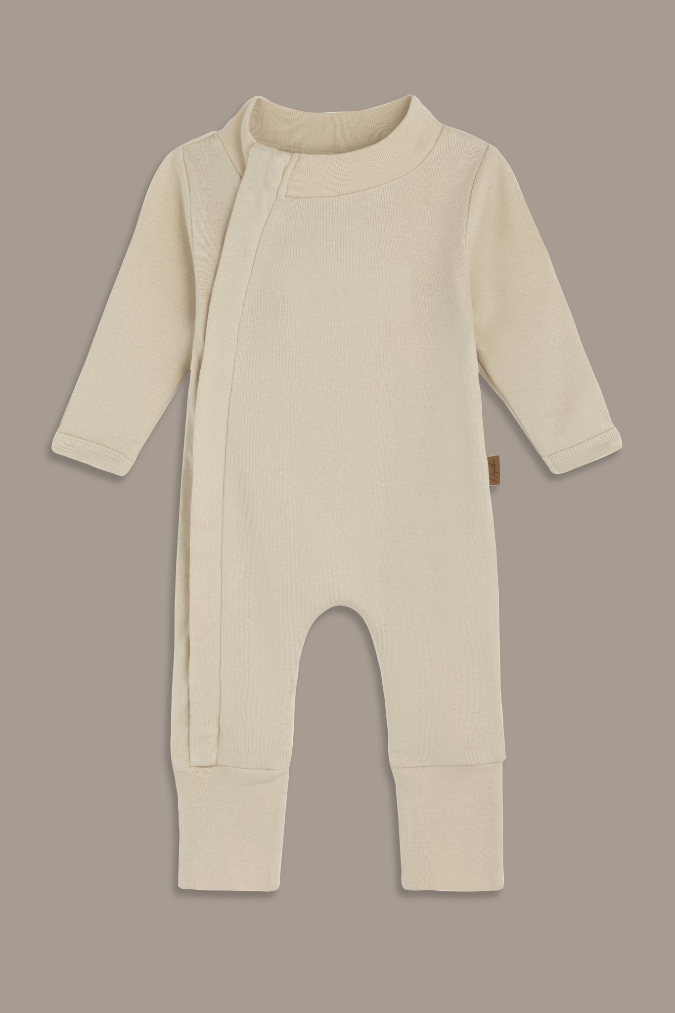 אוברול ארוך בז' רקמה - Hipster