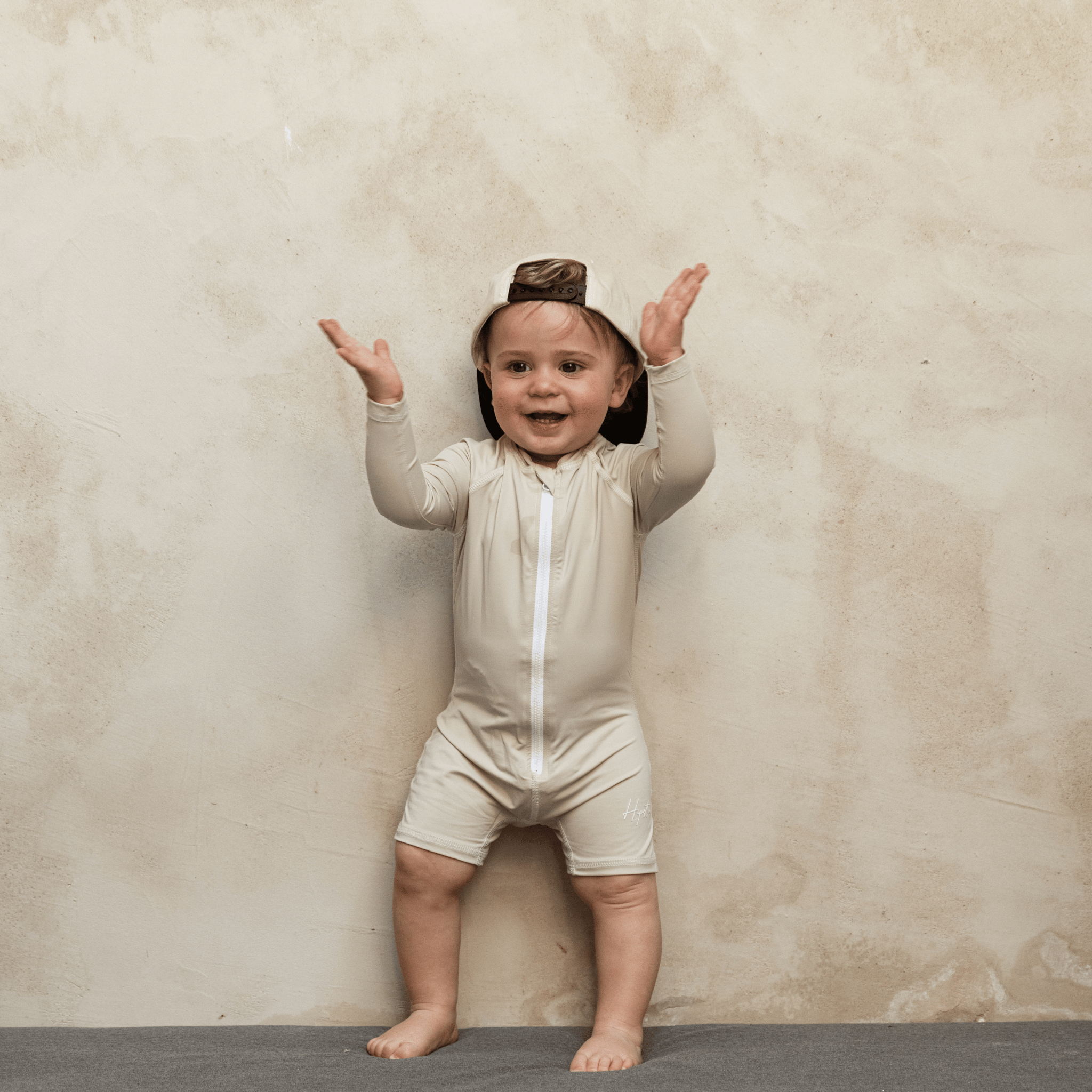 אוברול בגד ים בז - Hipster