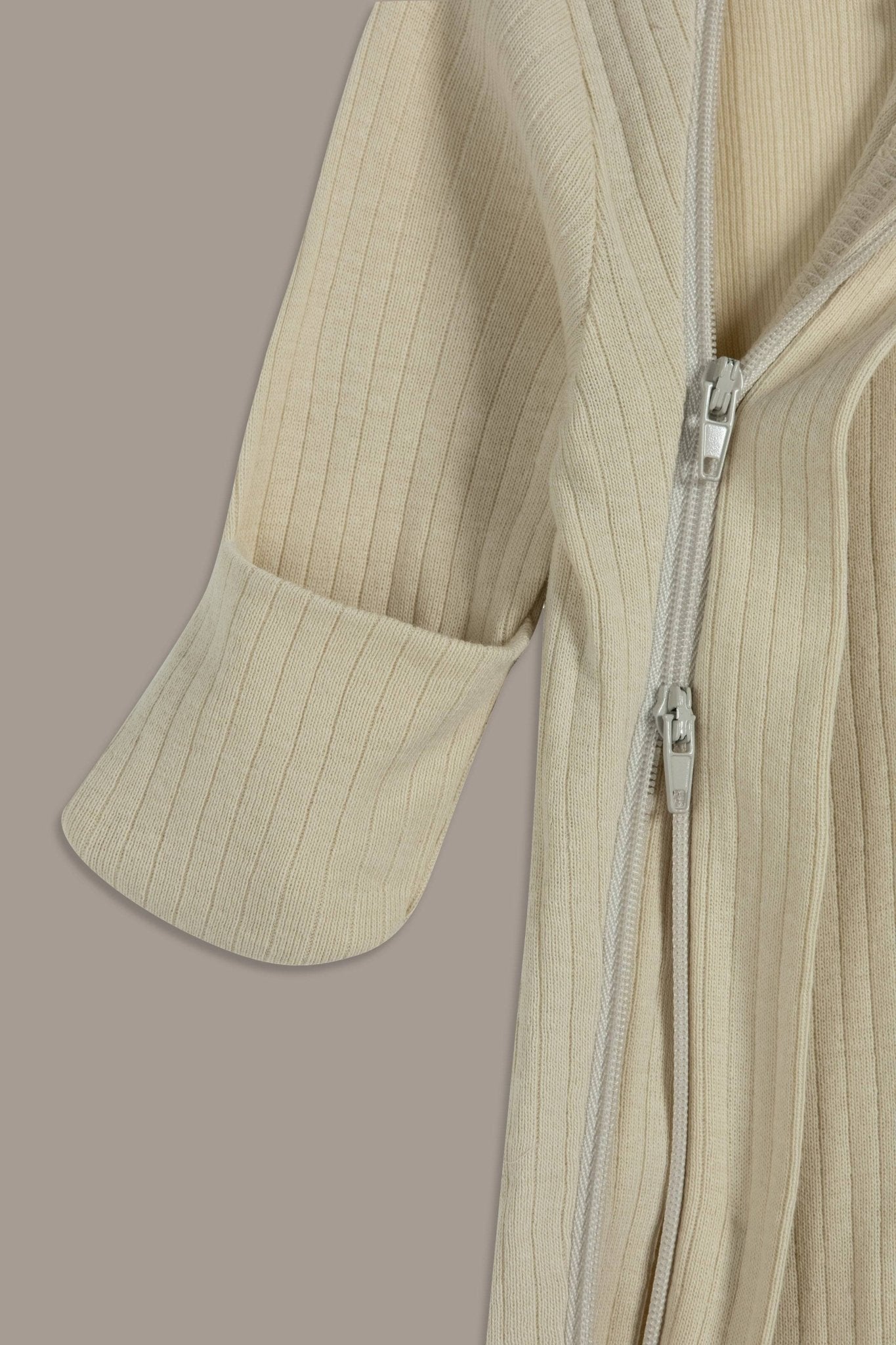 אוברול ריב בז' - Hipster