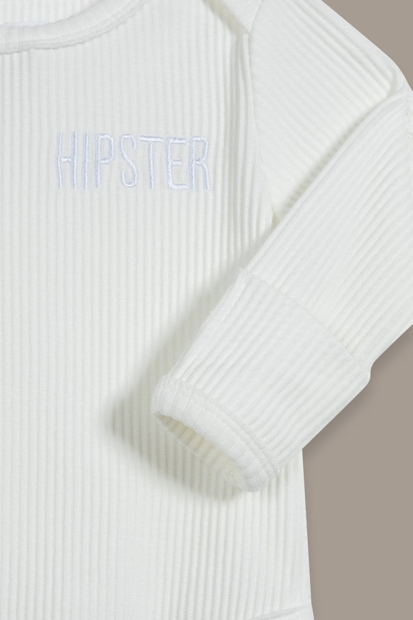 בגד גוף בייבי לבן - Hipster