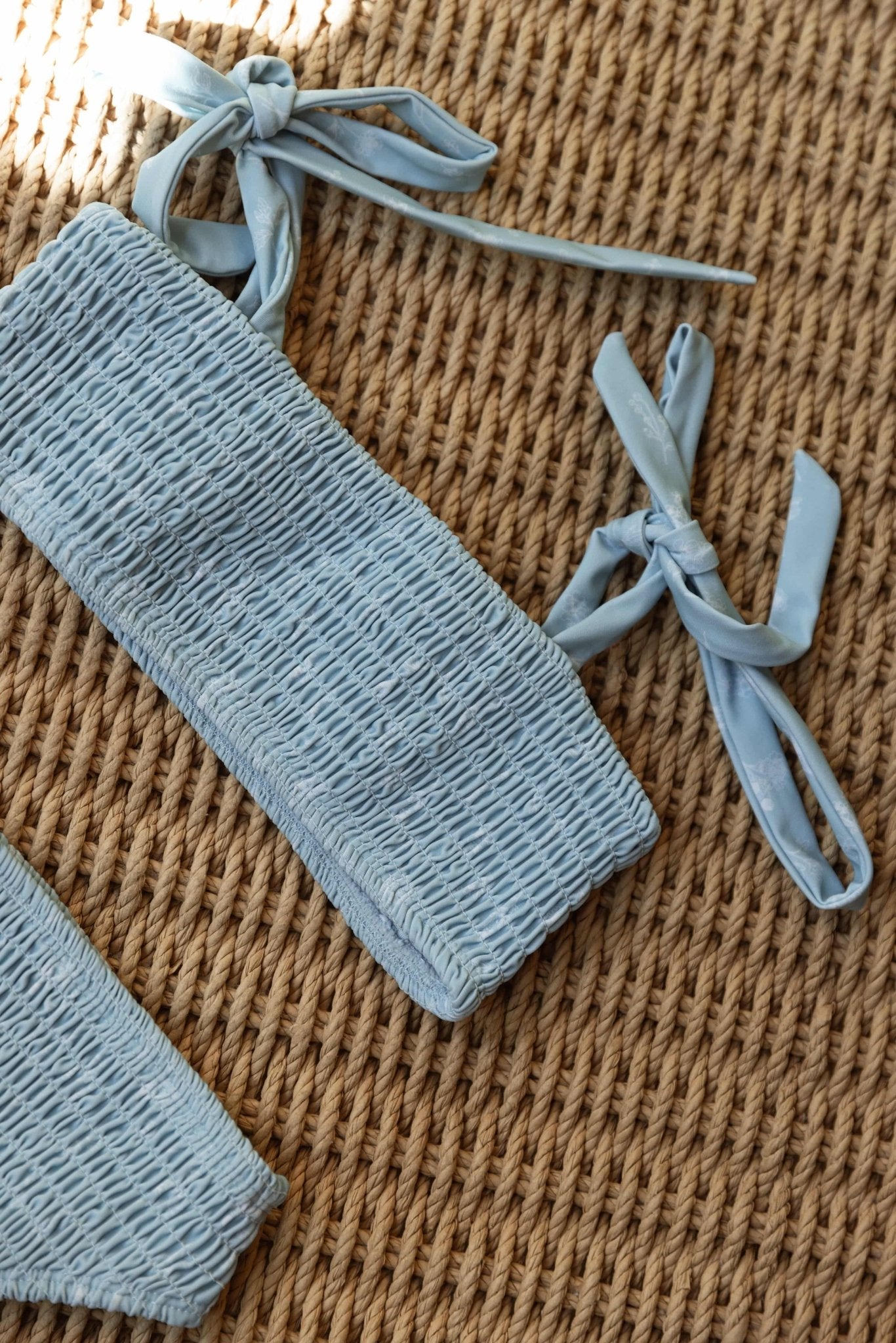 בגד ים כיווצים ופרינט פרחוני - Hipster