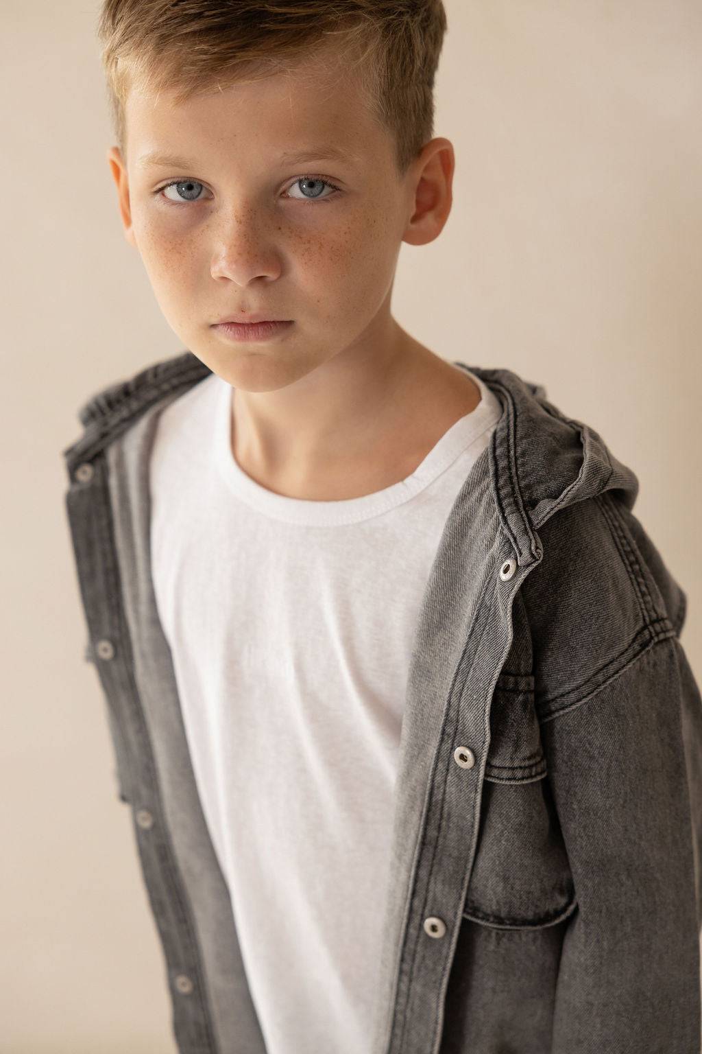 ג'קט ג'ינס אפור ווש - Hipster