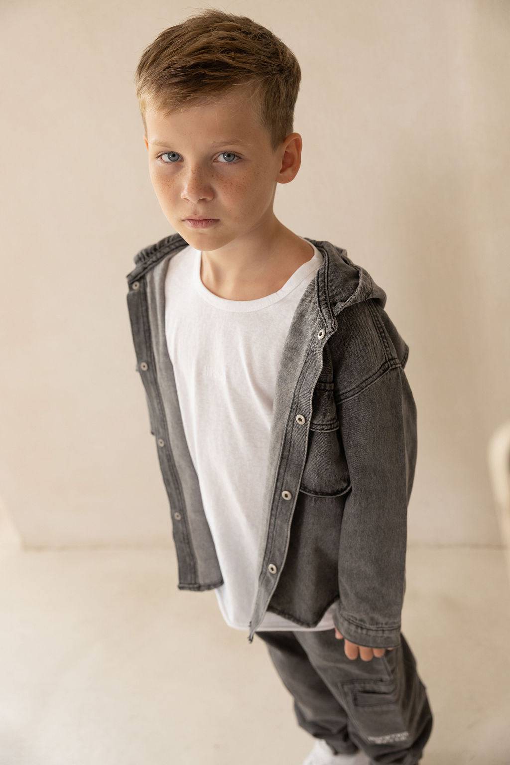 ג'קט ג'ינס אפור ווש - Hipster