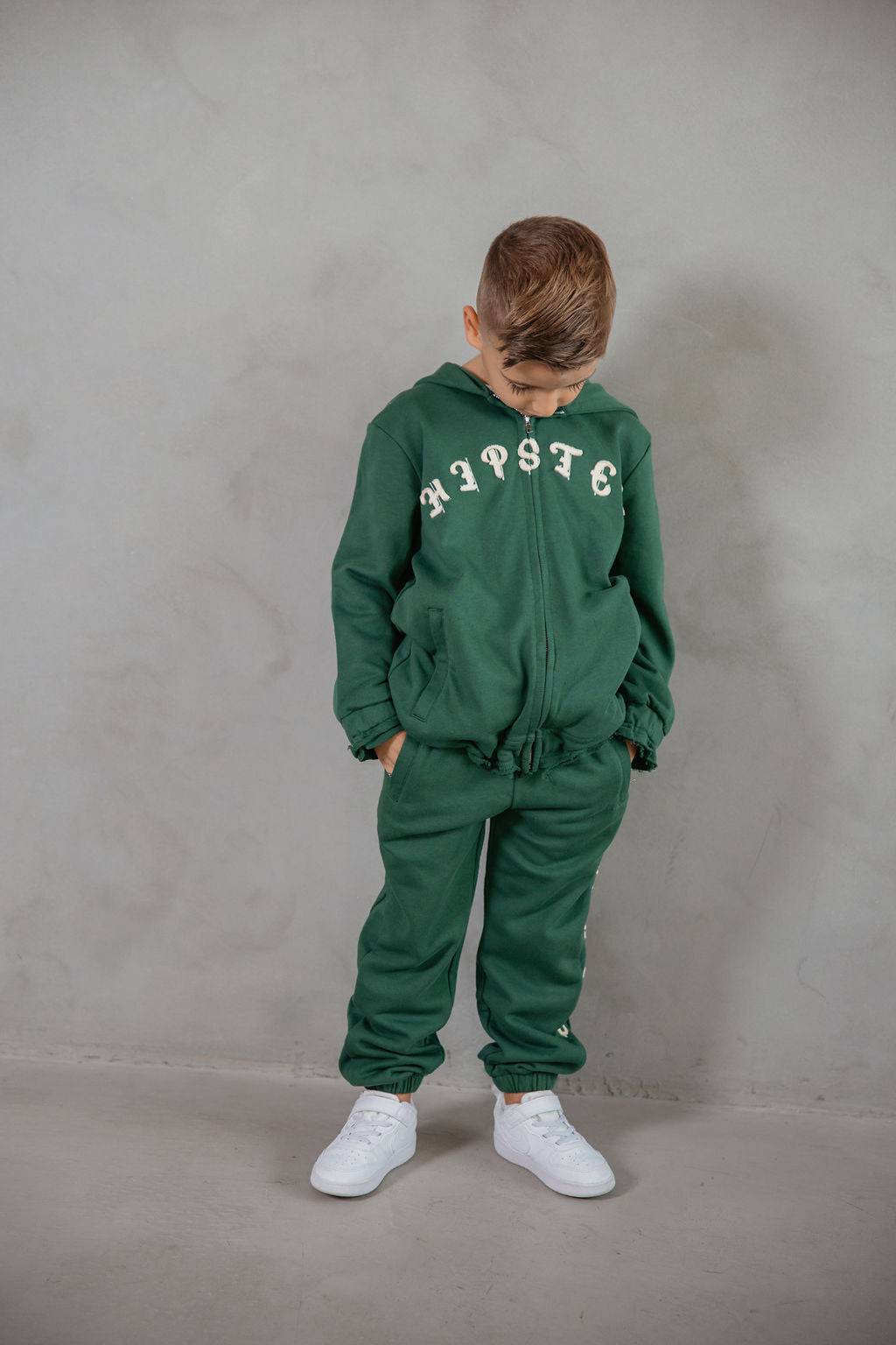 ג'קט טלאים ירוק - Hipster