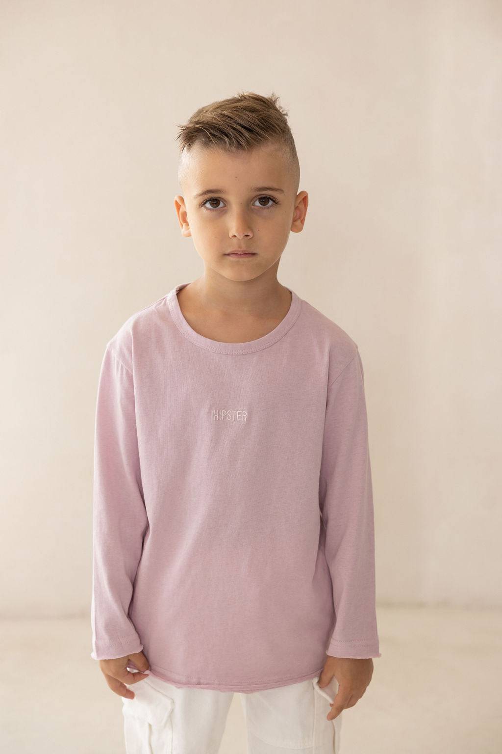 טי שירט סגולה ארוכה - Hipster