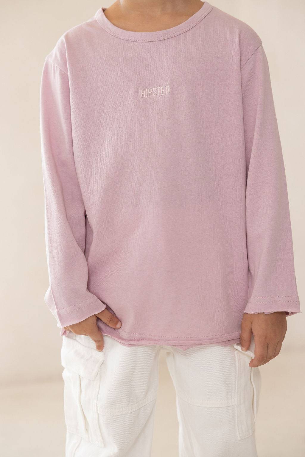 טי שירט סגולה ארוכה - Hipster