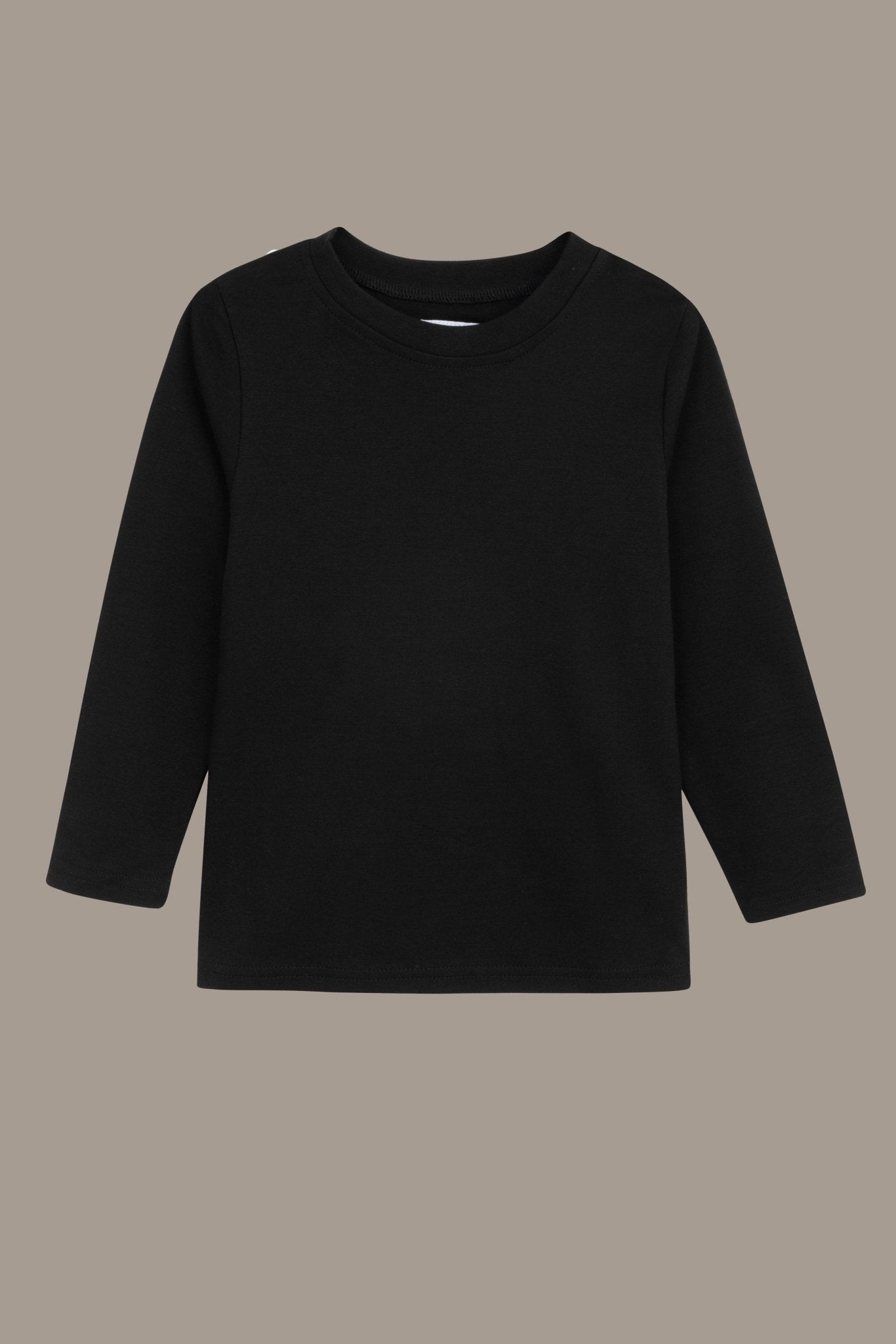 טישרט בייסיק שחורה ארוכה - Hipster