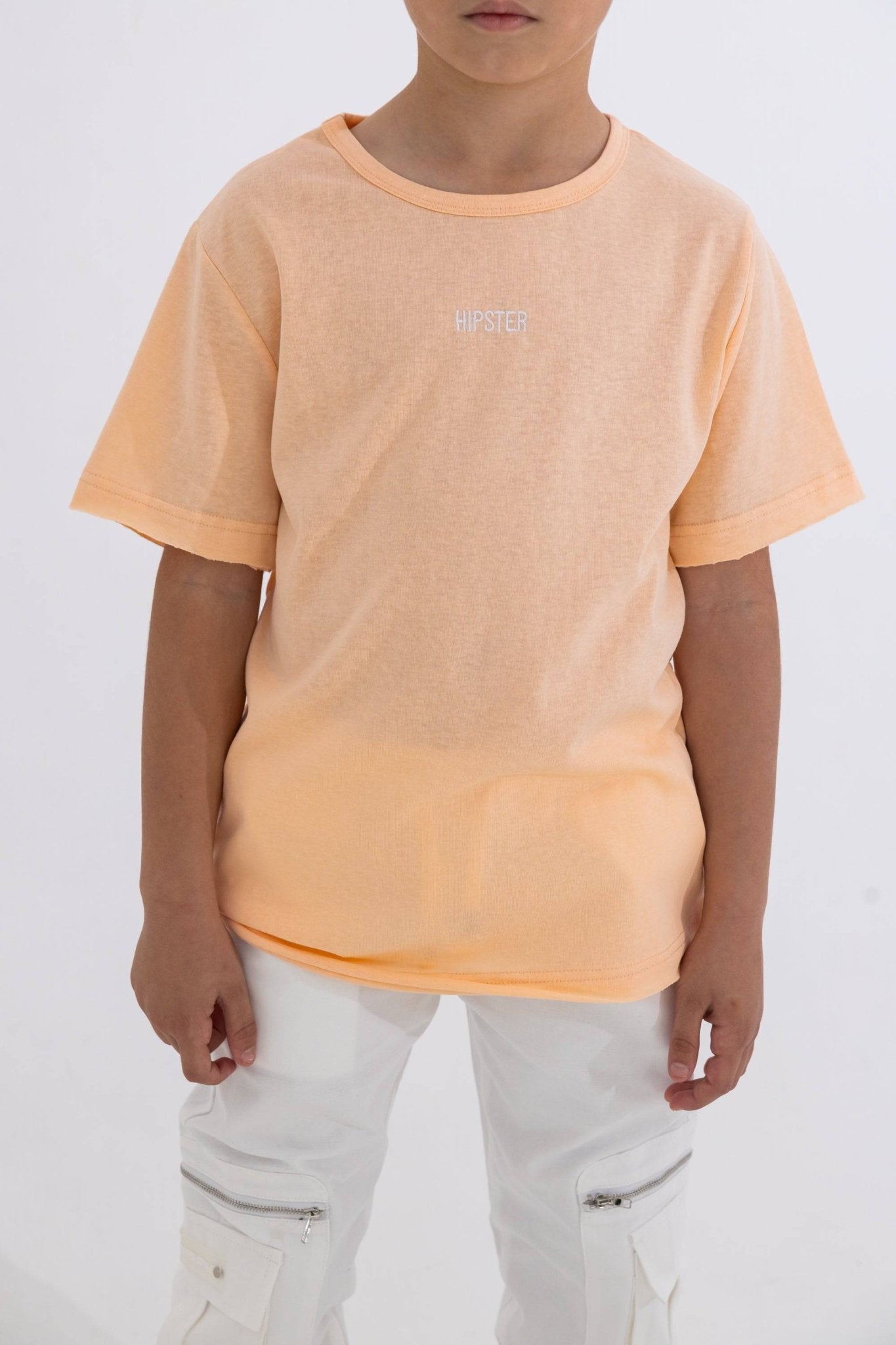 טישרט פשתן מגורד אפרסק - Hipster