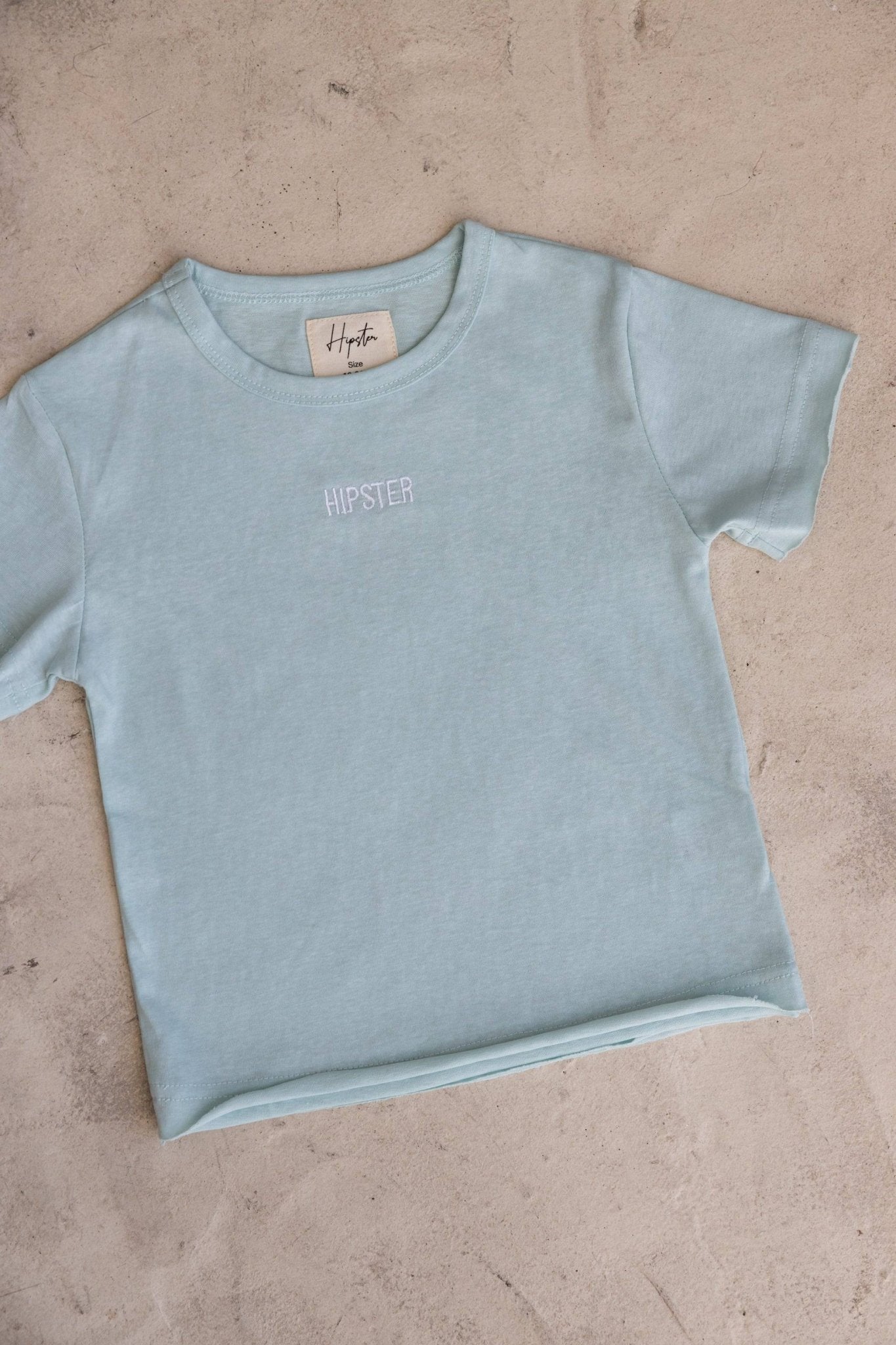 טישרט פשתן מגורד תכלת - Hipster