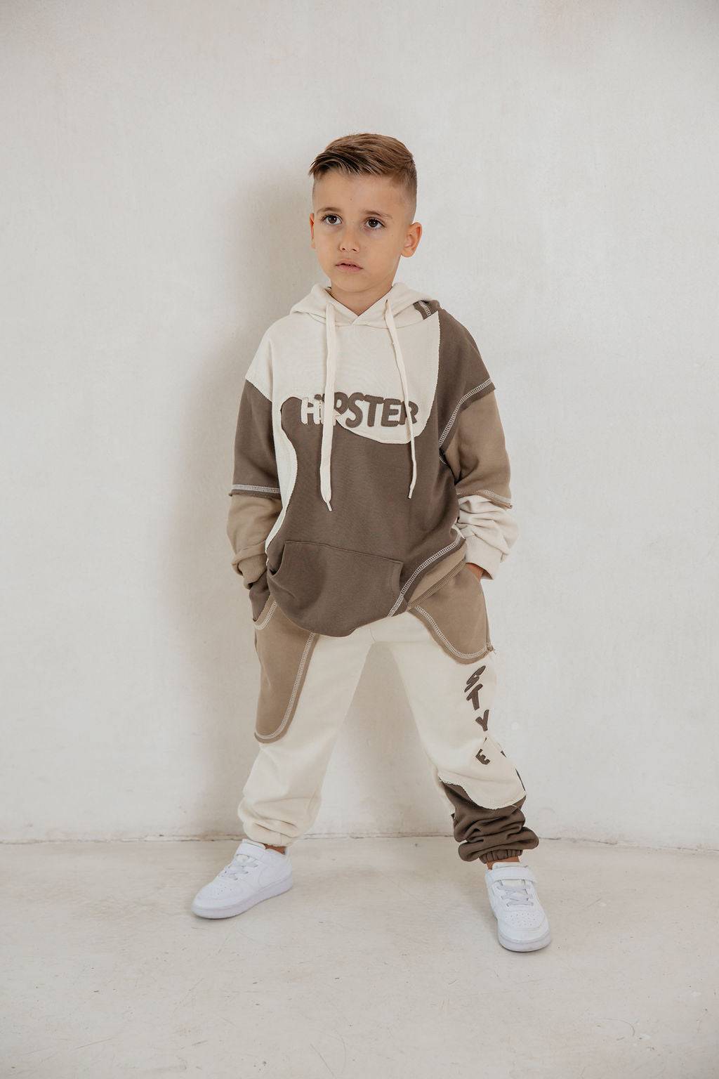 קפוצון ניק משולב חום - Hipster