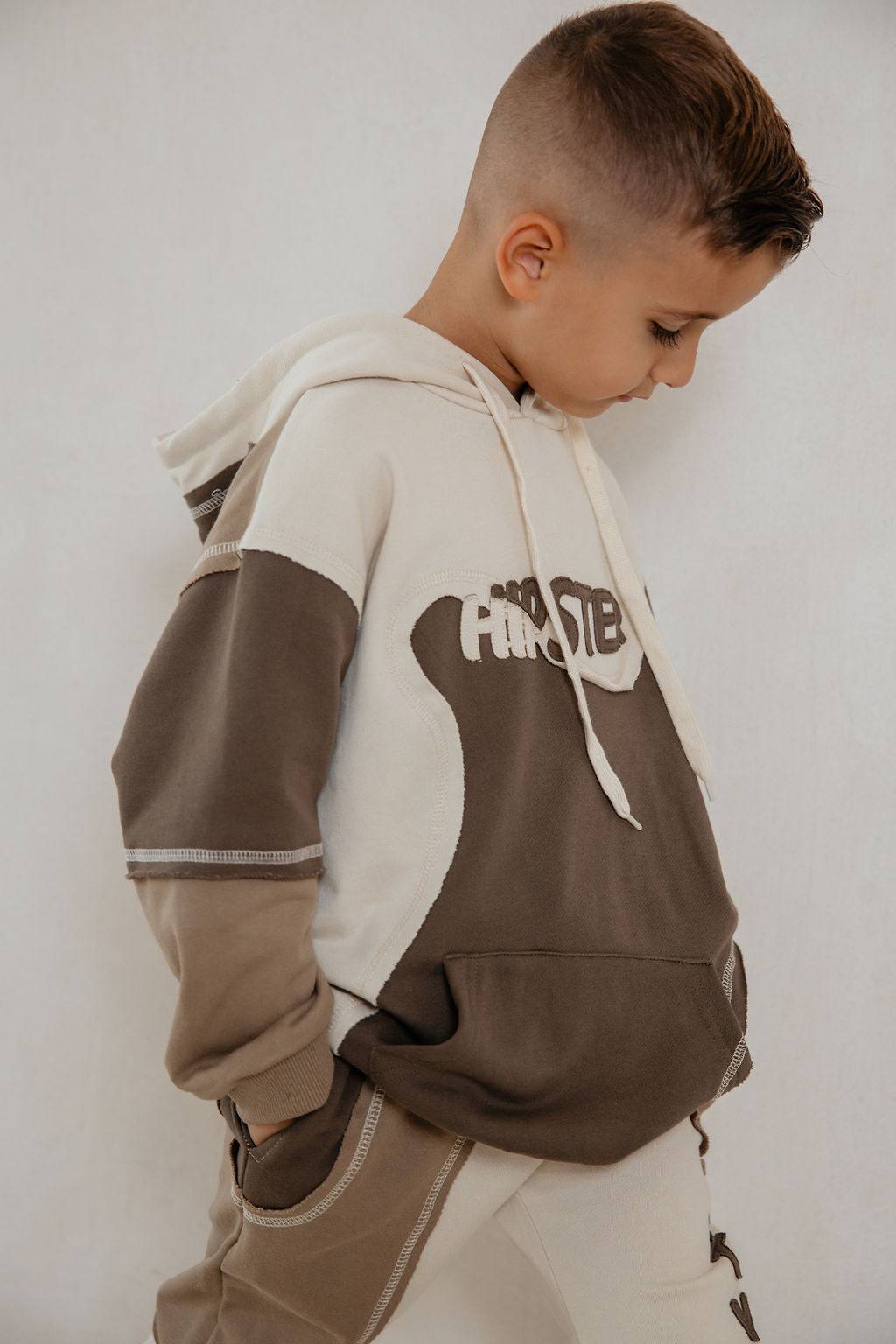 קפוצון ניק משולב חום - Hipster