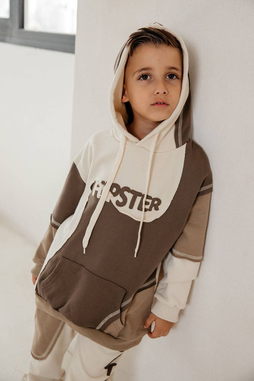 קפוצון ניק משולב חום - Hipster