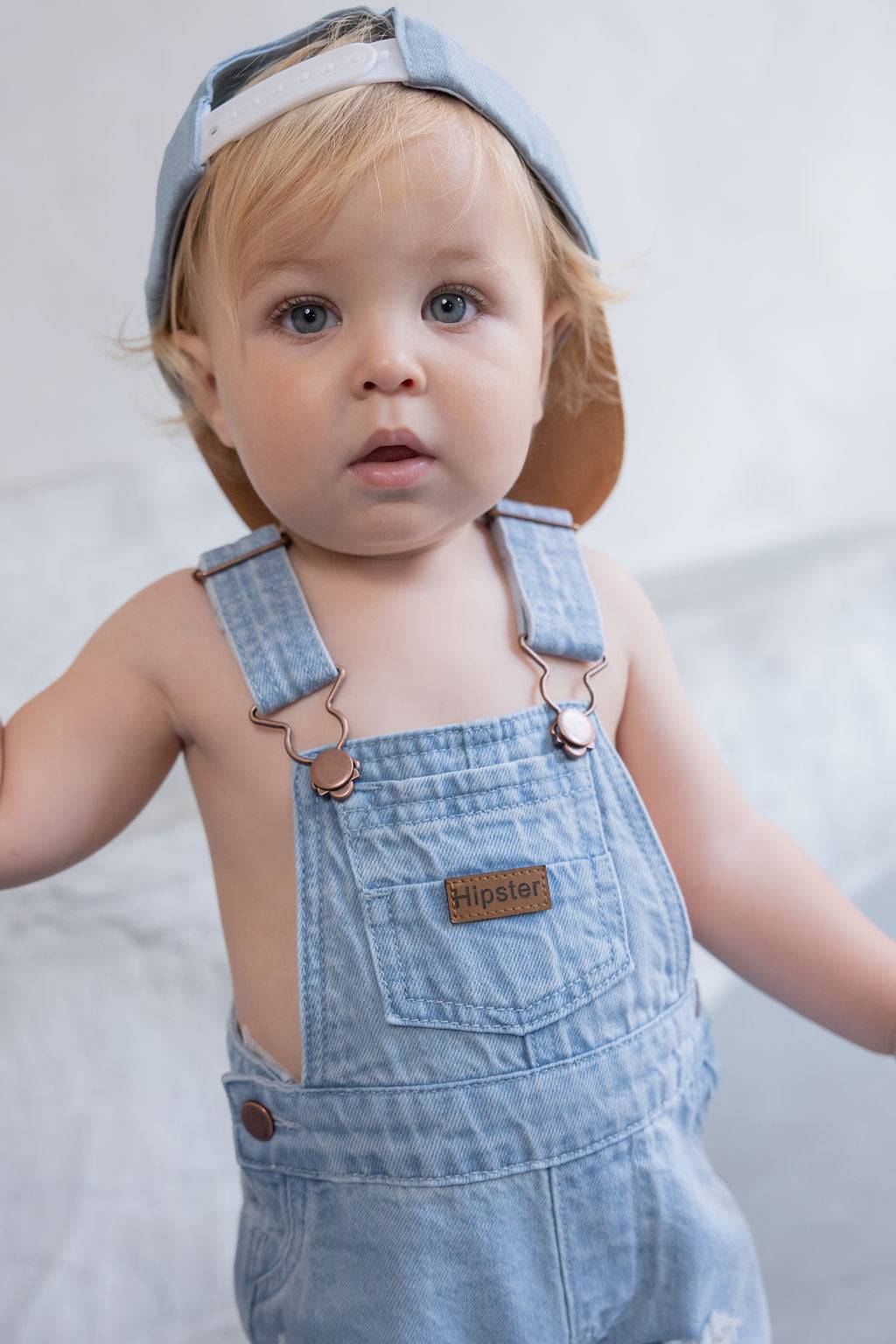 קצר DENIM אוברול - Hipster