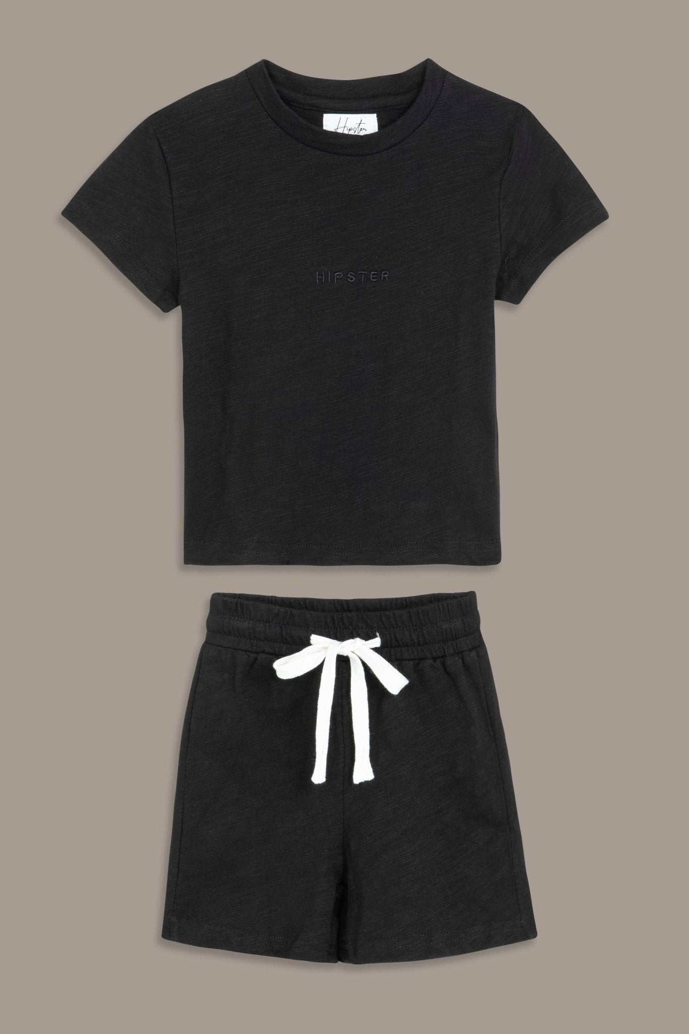 חליפת בייסיק קצרה שחורה - Hipster