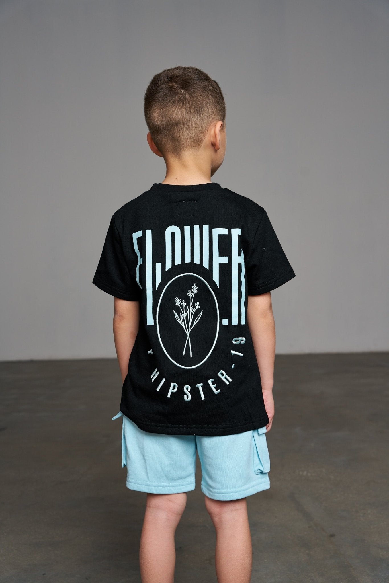 חליפת Flower תכלת - Hipster