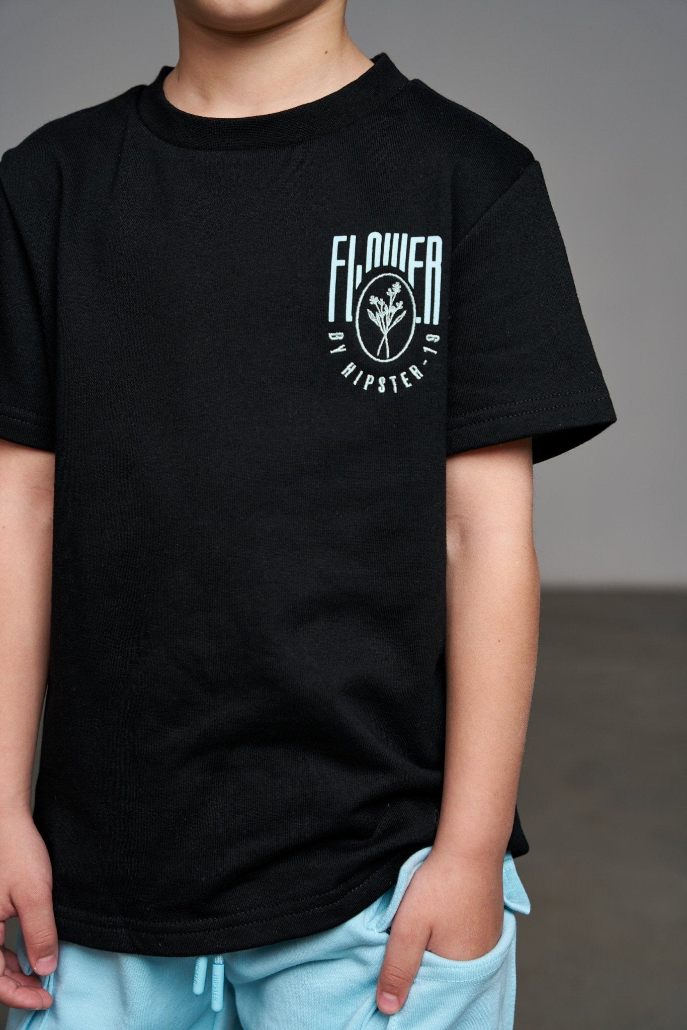 חליפת Flower תכלת - Hipster