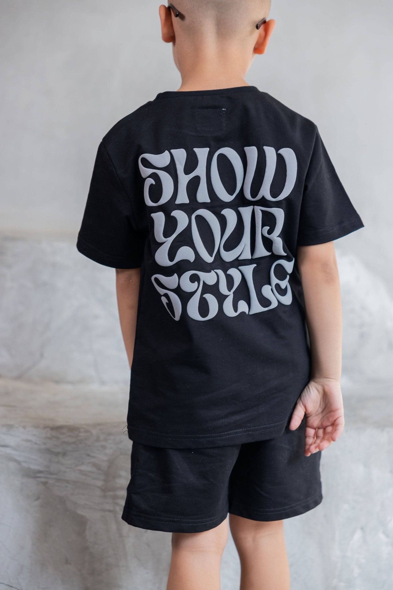 חליפת פוף סטייל שחורה - Hipster