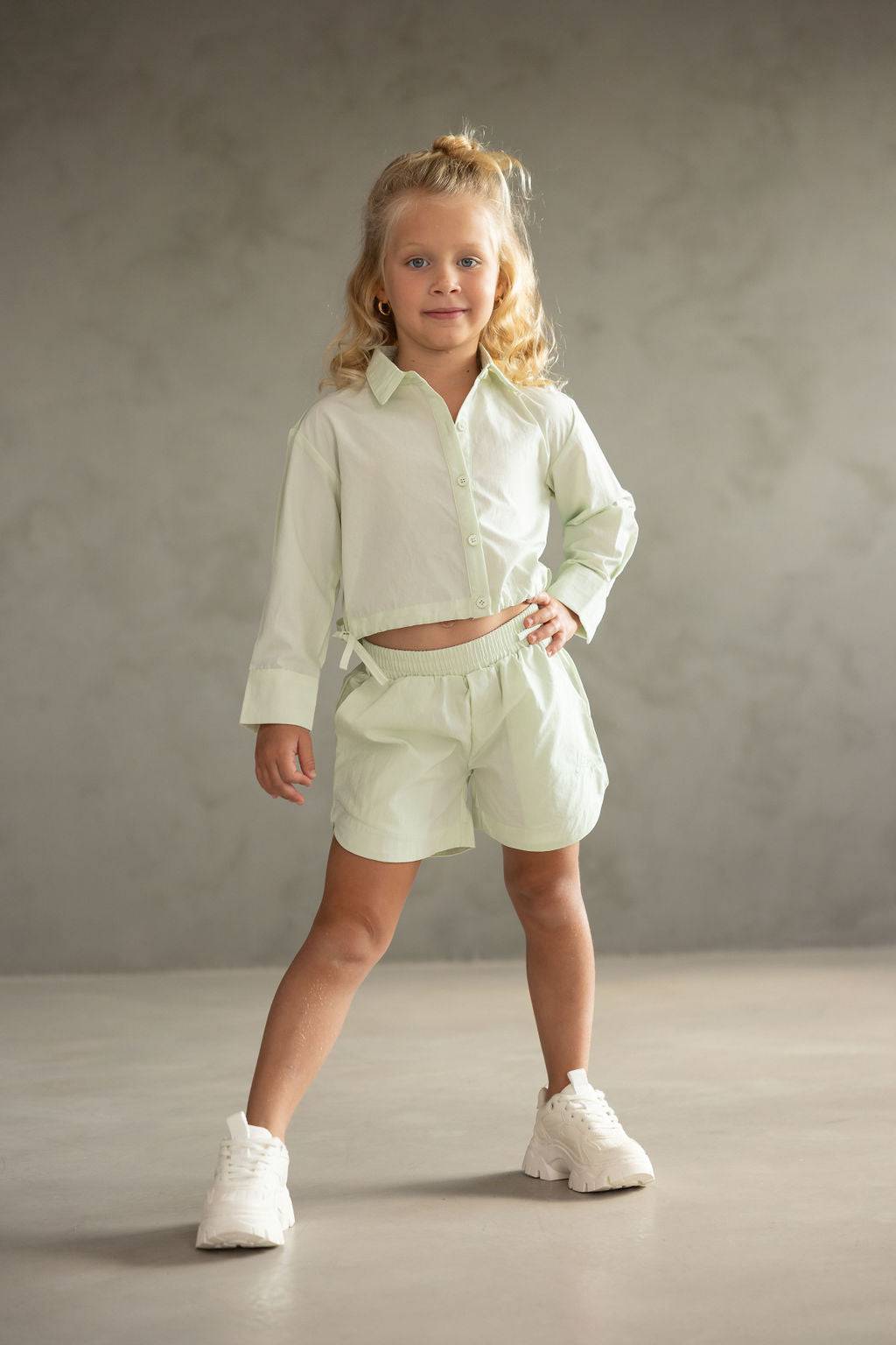 חליפת קרופ מכופתרת מנטה - Hipster