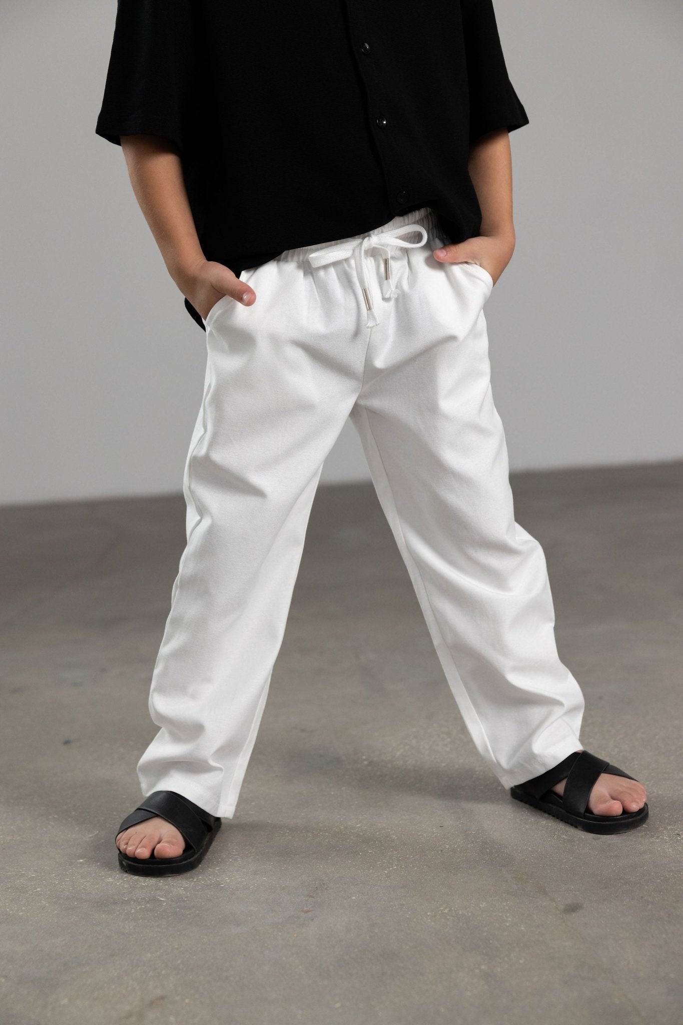 מכנס אדריאן לבן - Hipster