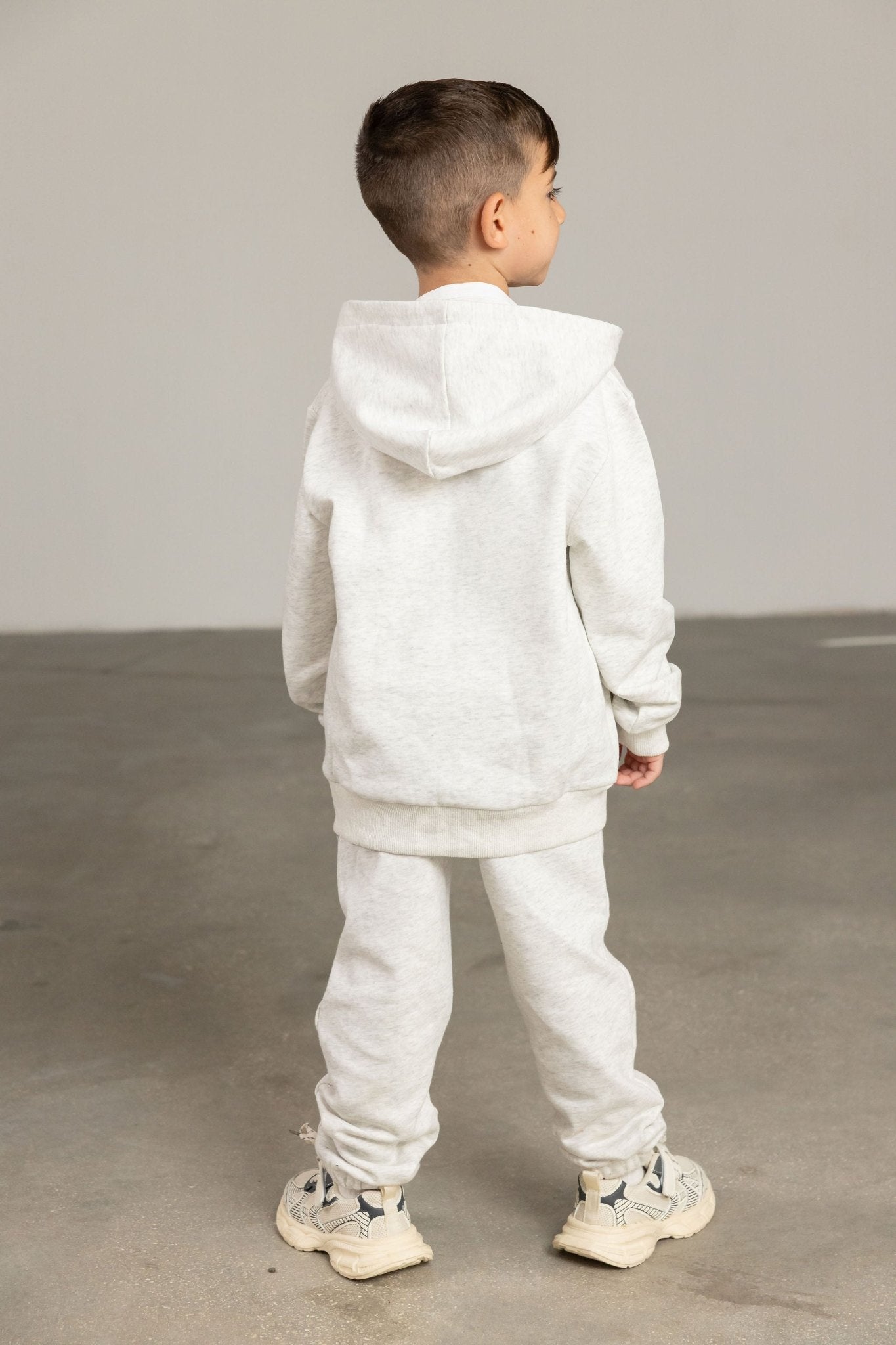 מכנס בייסיק ארוך אפור מלאנז - Hipster