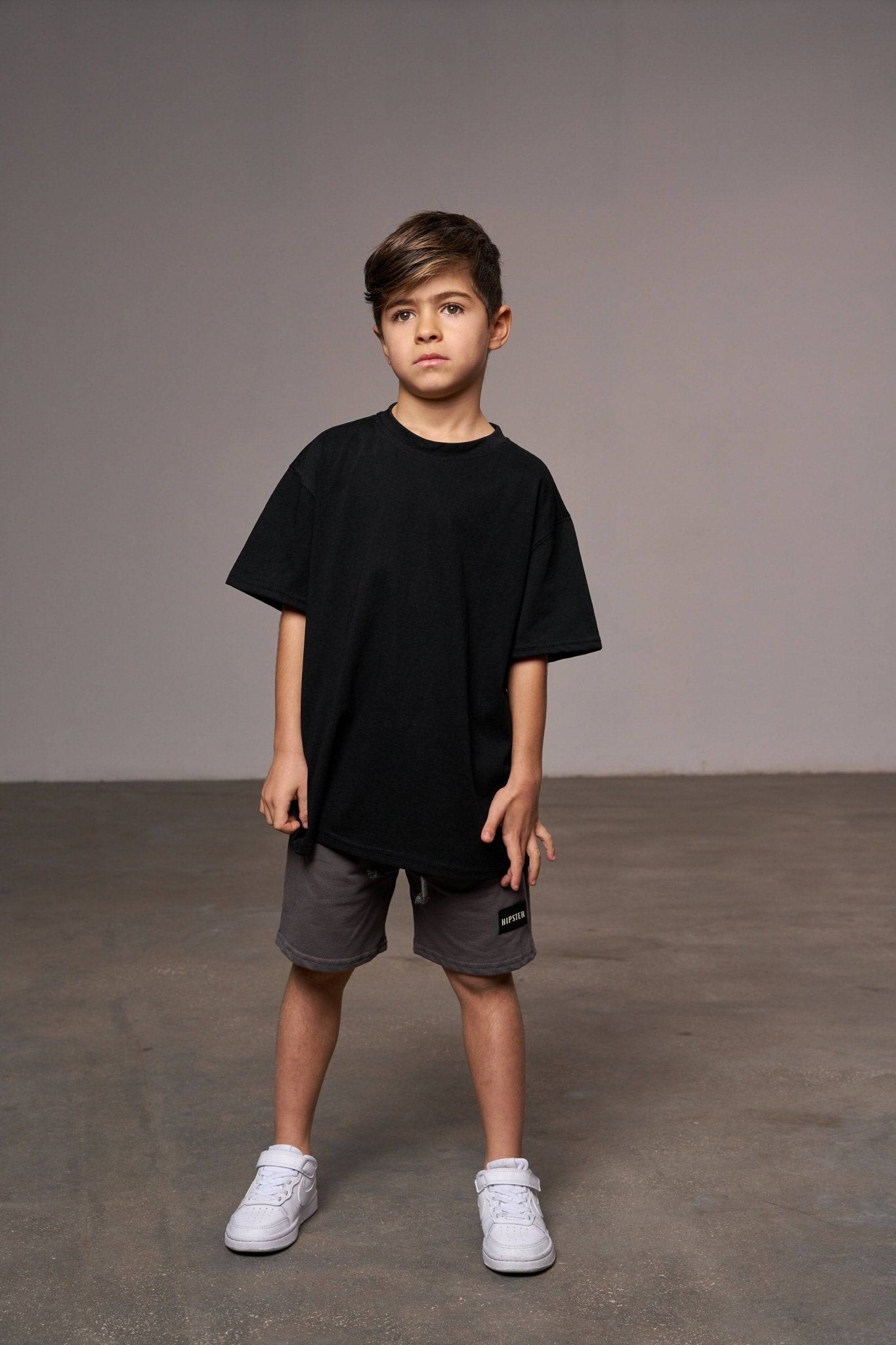 מכנס בייסיק קצר אפור - Hipster