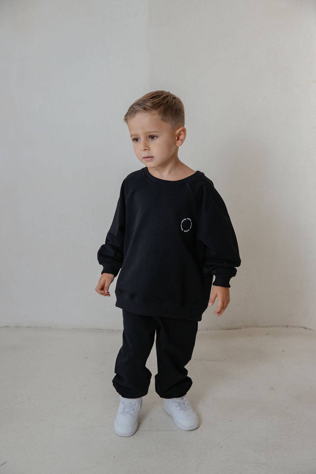 מכנס פראנץ טרי שחור - Hipster