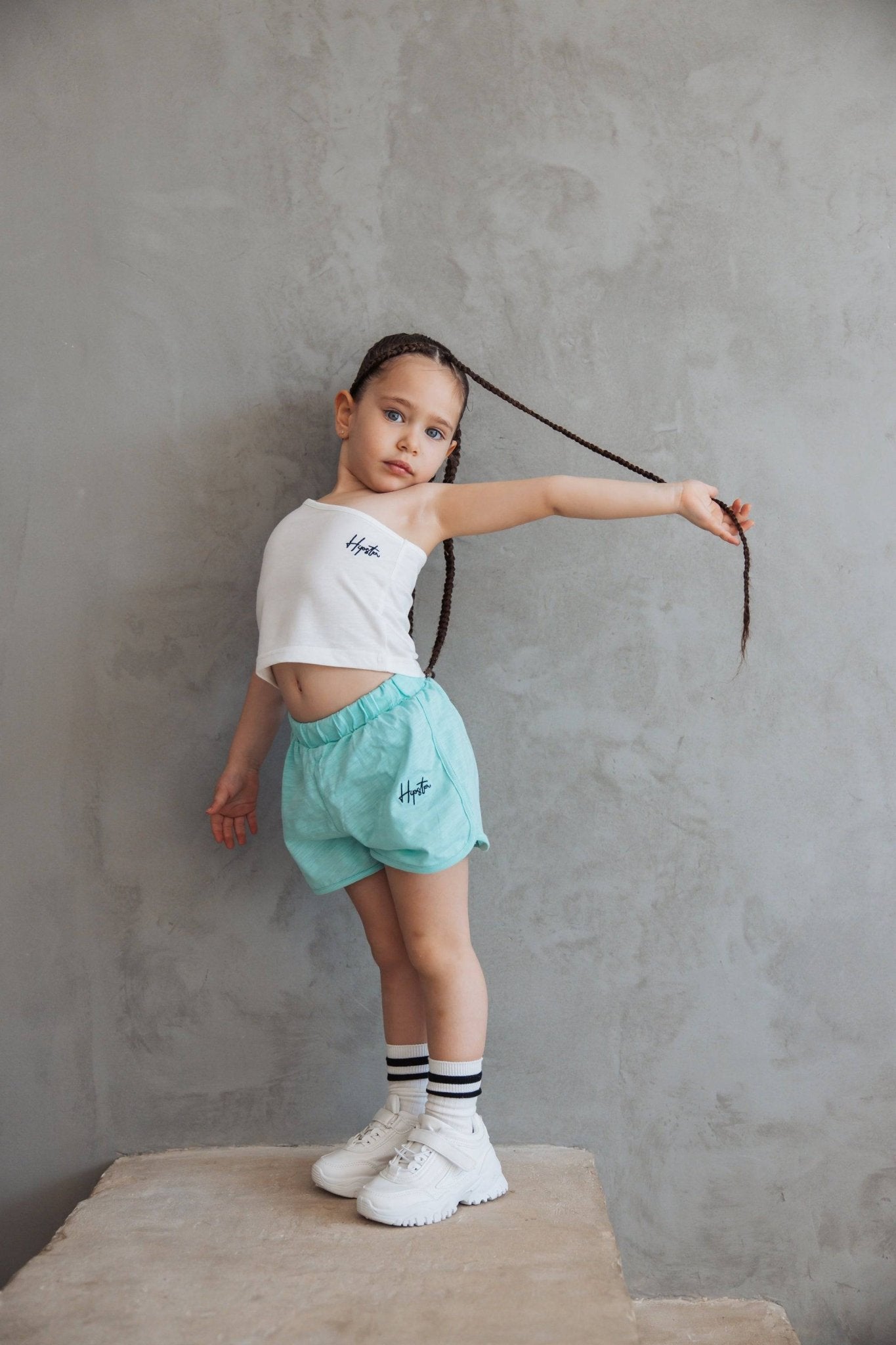 מכנס קצר בנות טורקיז - Hipster